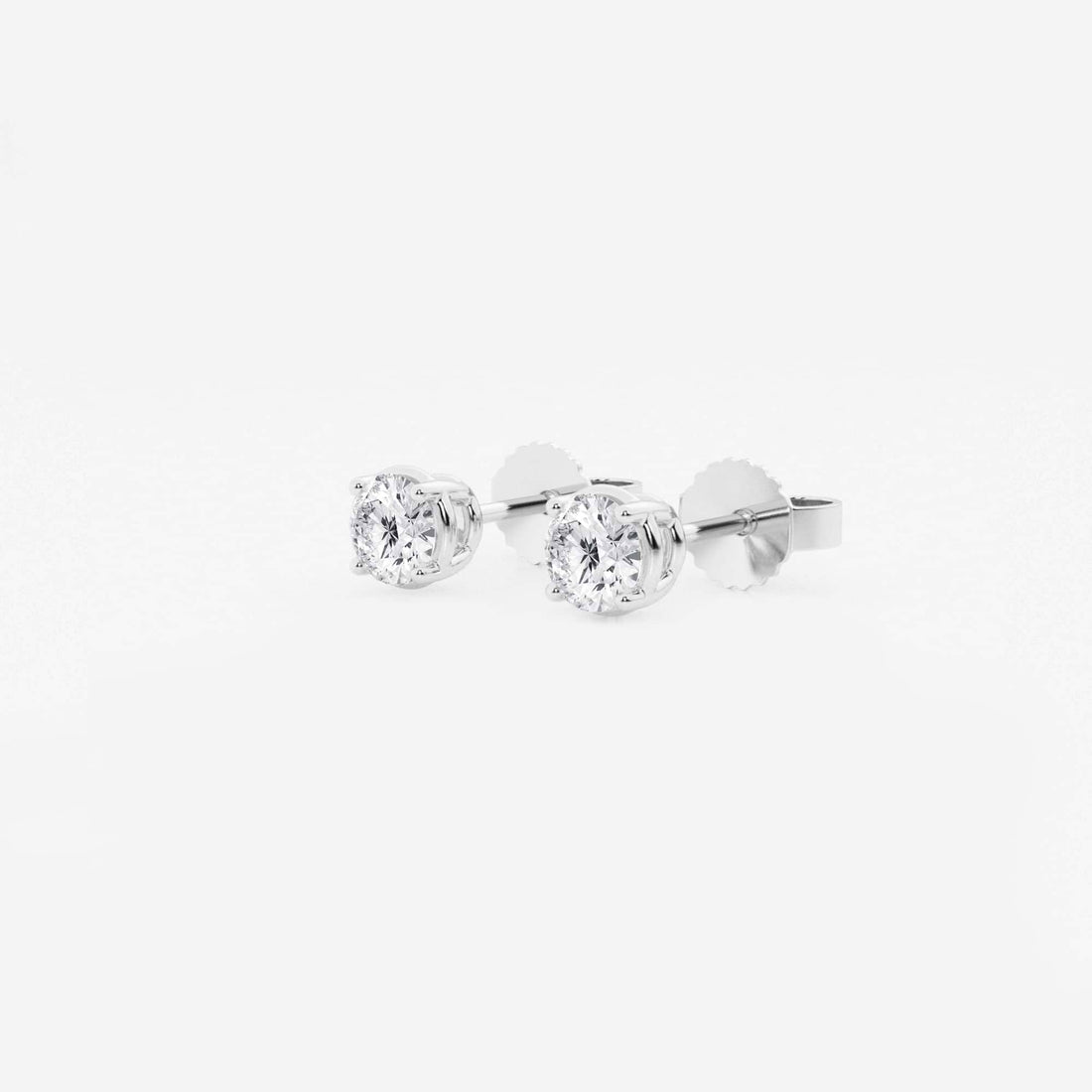 Round Lab Grown Diamond Stud Earrings