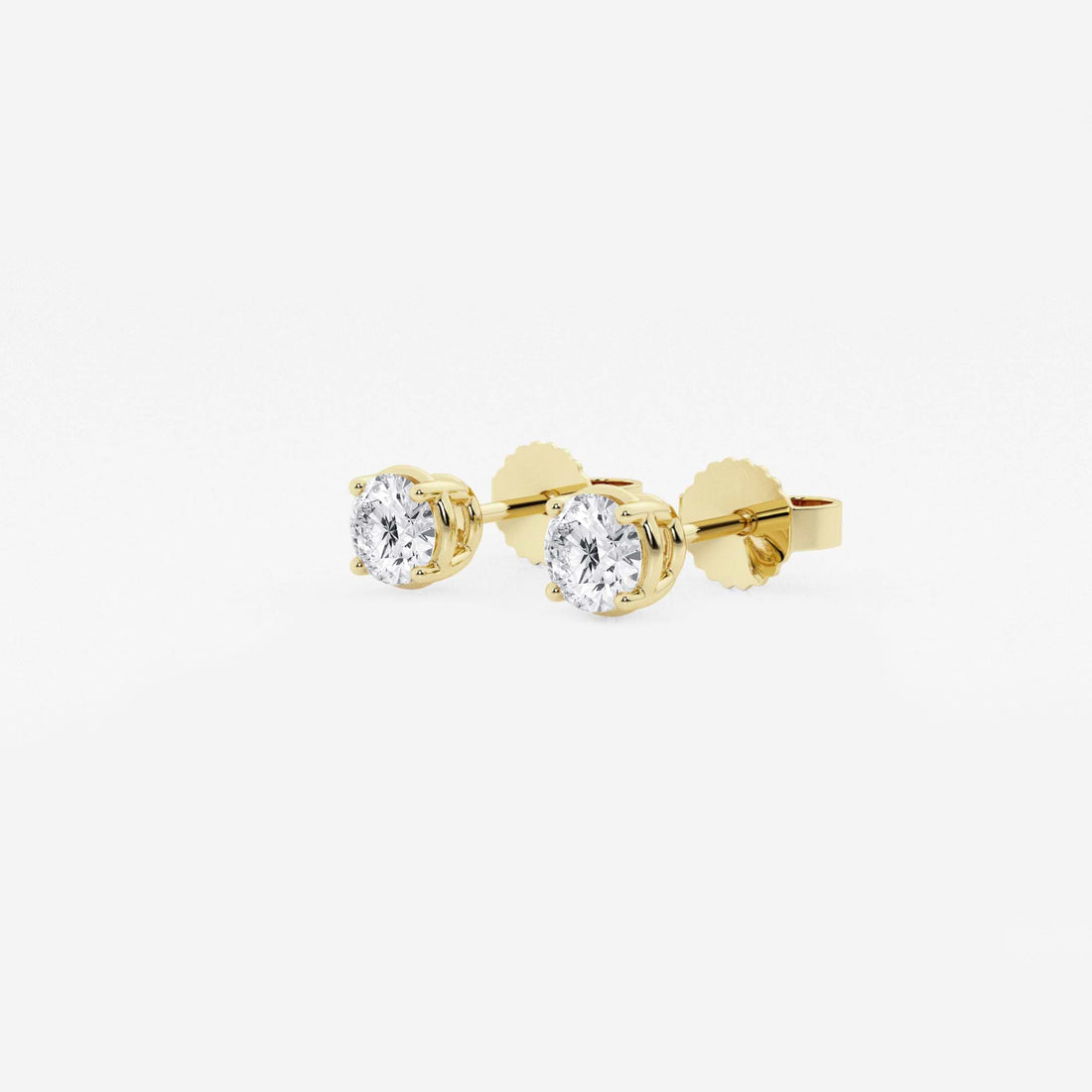 Round Lab Grown Diamond Stud Earrings