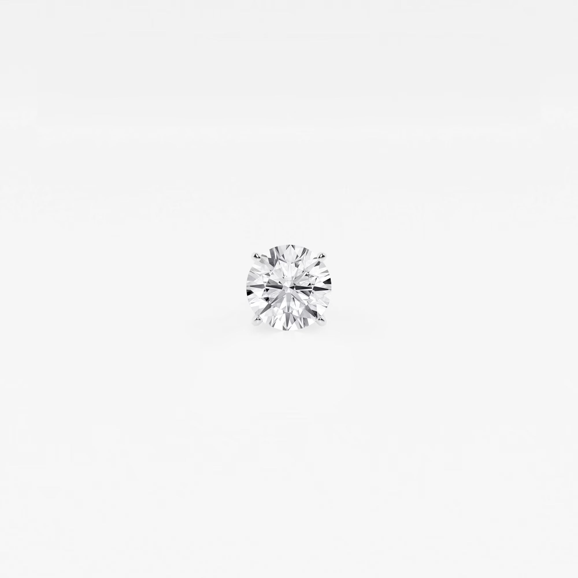 Radiant Spark Round Diamond Single Stud