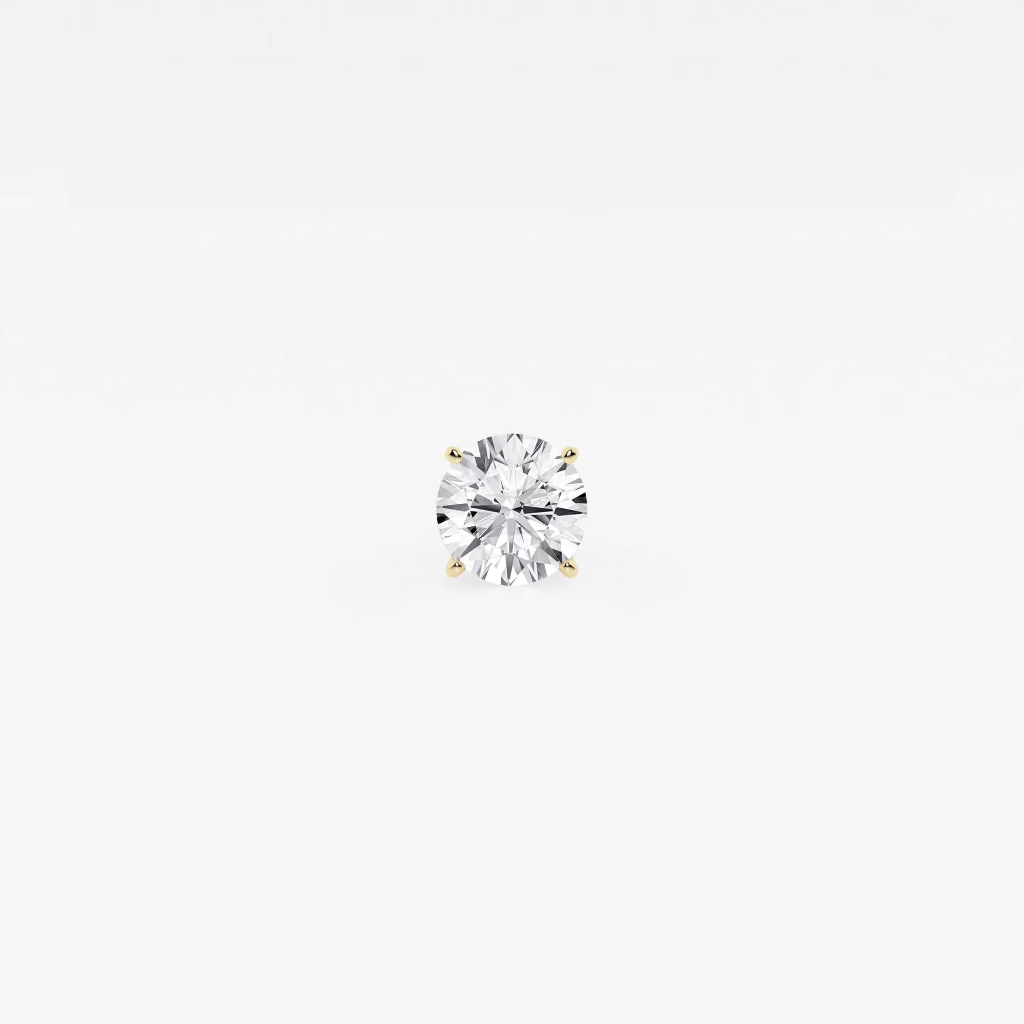 Radiant Spark Round Diamond Single Stud