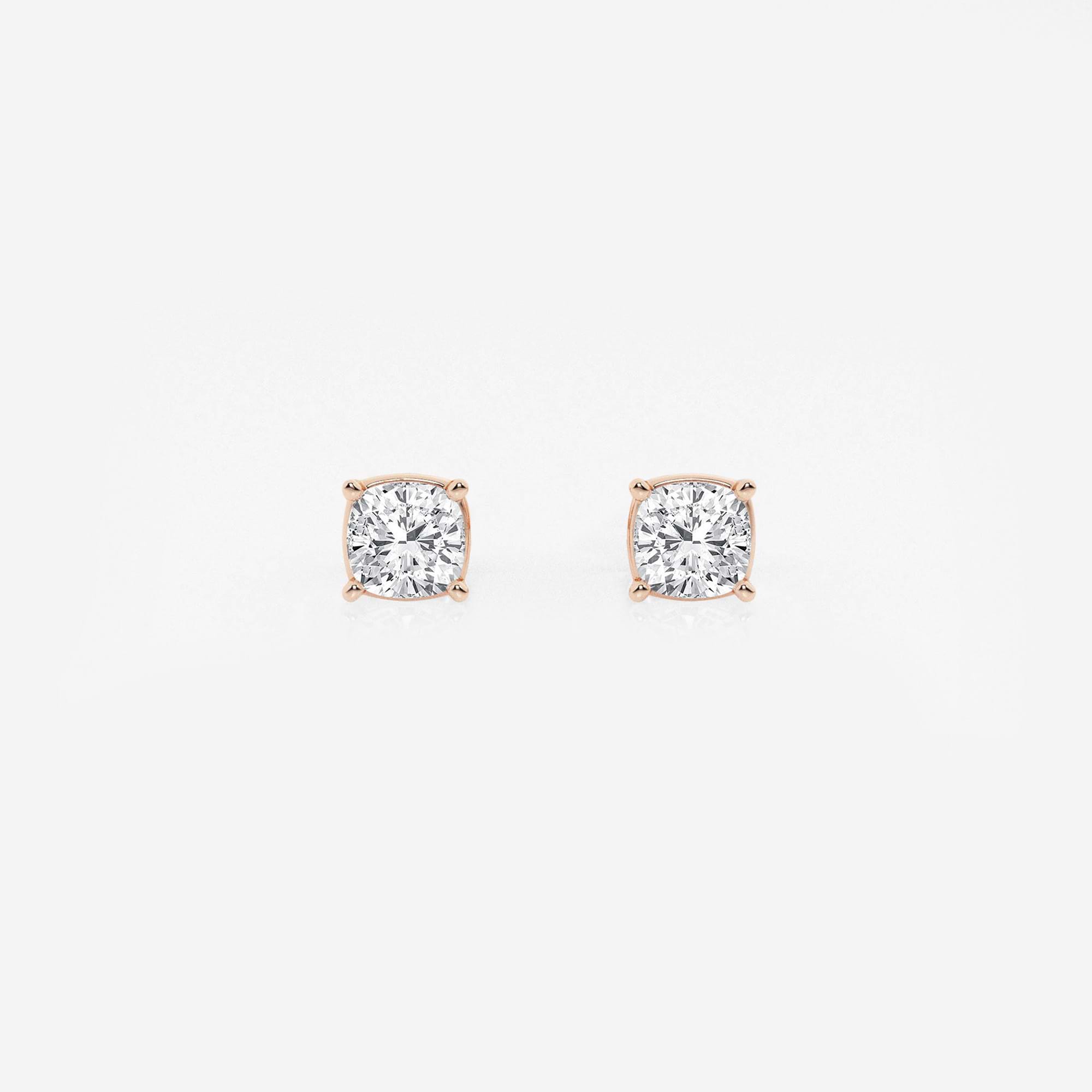 Timeless Cushion Diamond Classic Stud Earrings