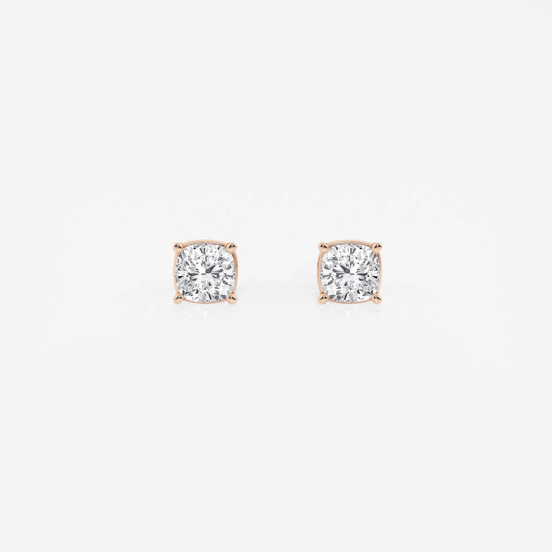 Timeless Cushion Diamond Classic Stud Earrings