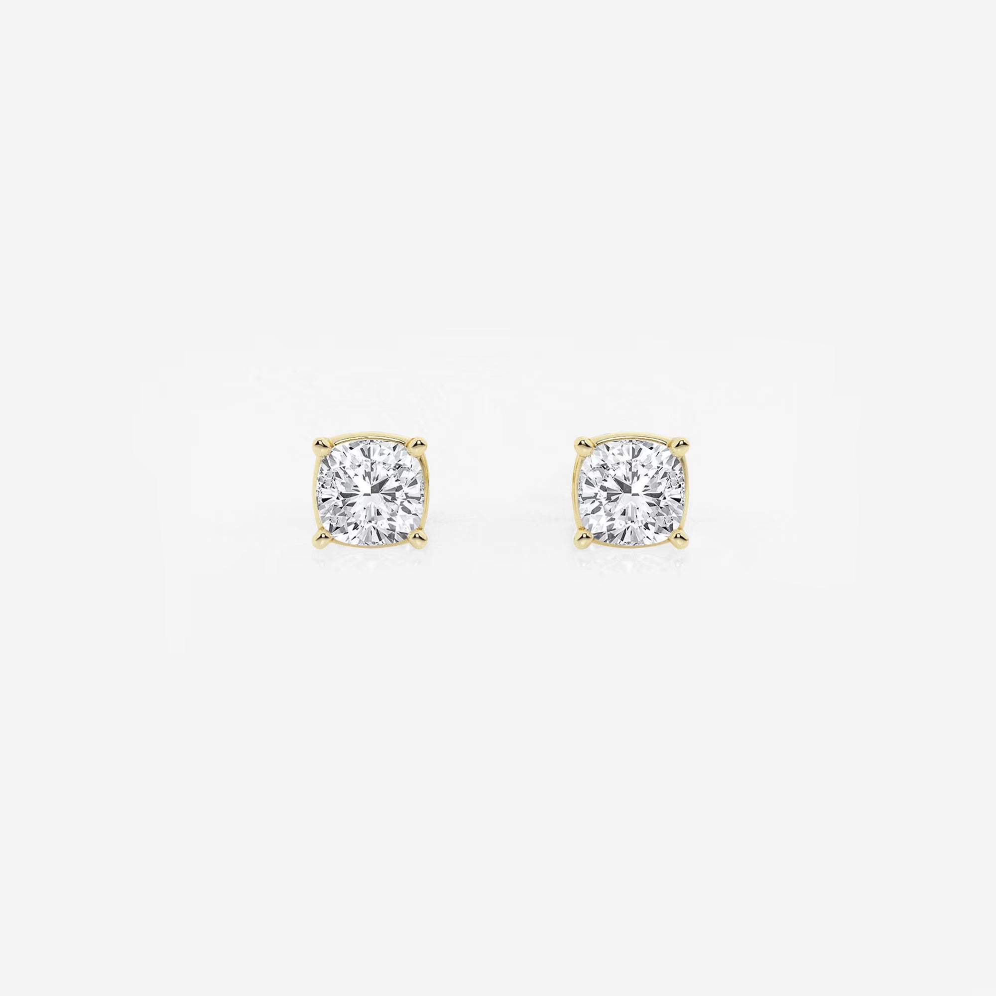 Timeless Cushion Diamond Classic Stud Earrings