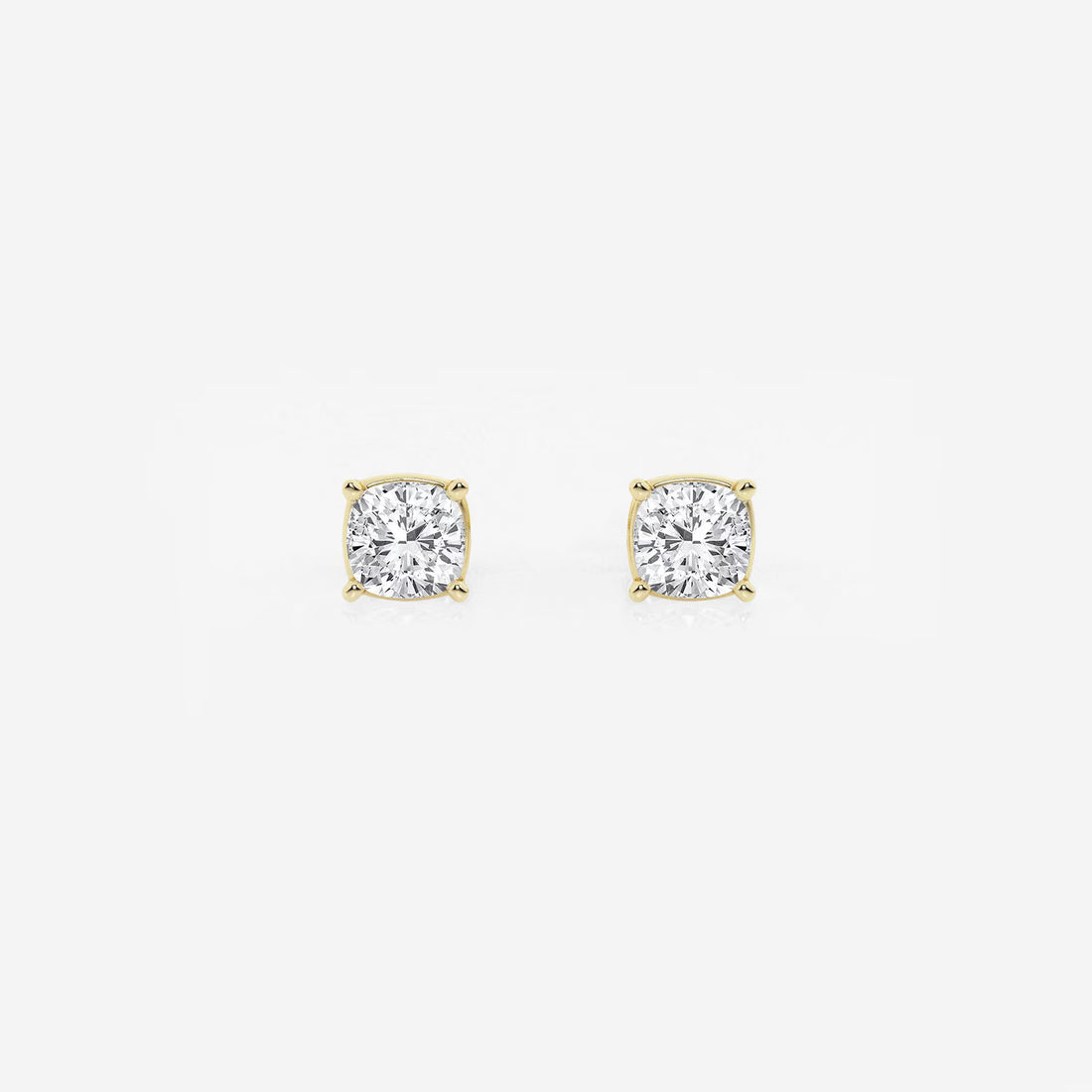 Timeless Cushion Diamond Classic Stud Earrings
