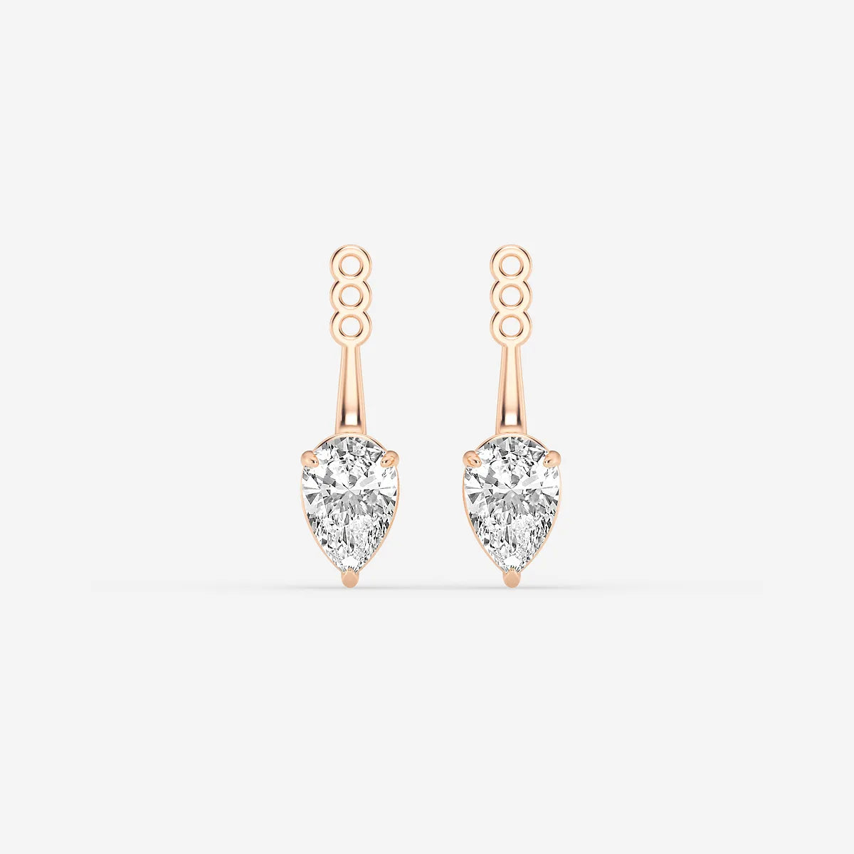 Aurelia Pear Lab Grown Diamond Drop Earring Jackets