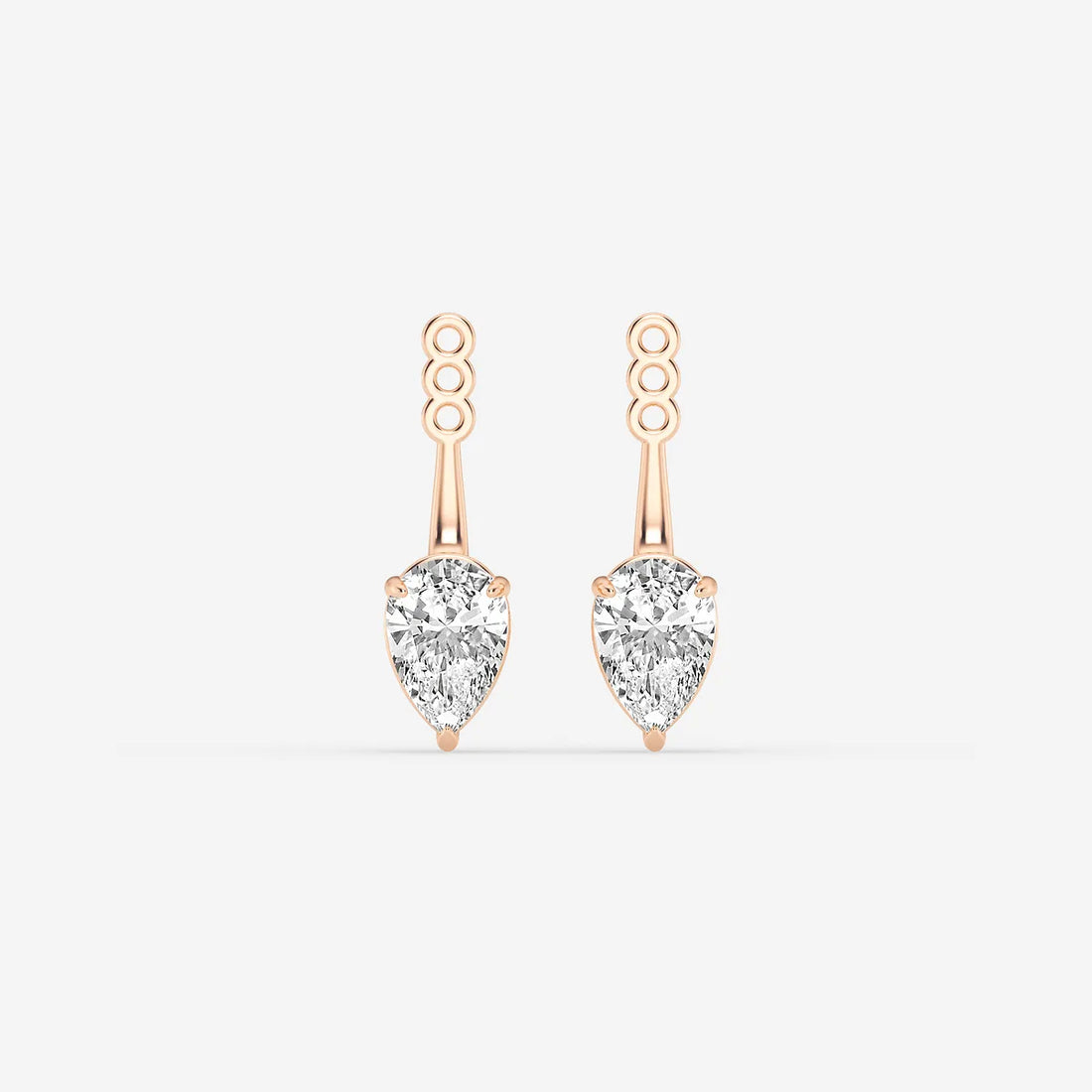 Aurelia Pear Lab Grown Diamond Drop Earring Jackets