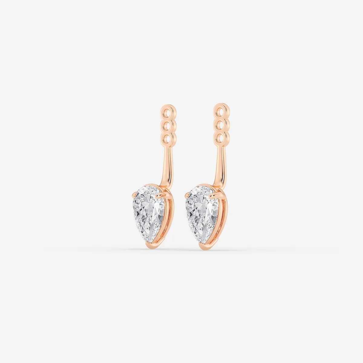 Aurelia Pear Lab Grown Diamond Drop Earring Jackets