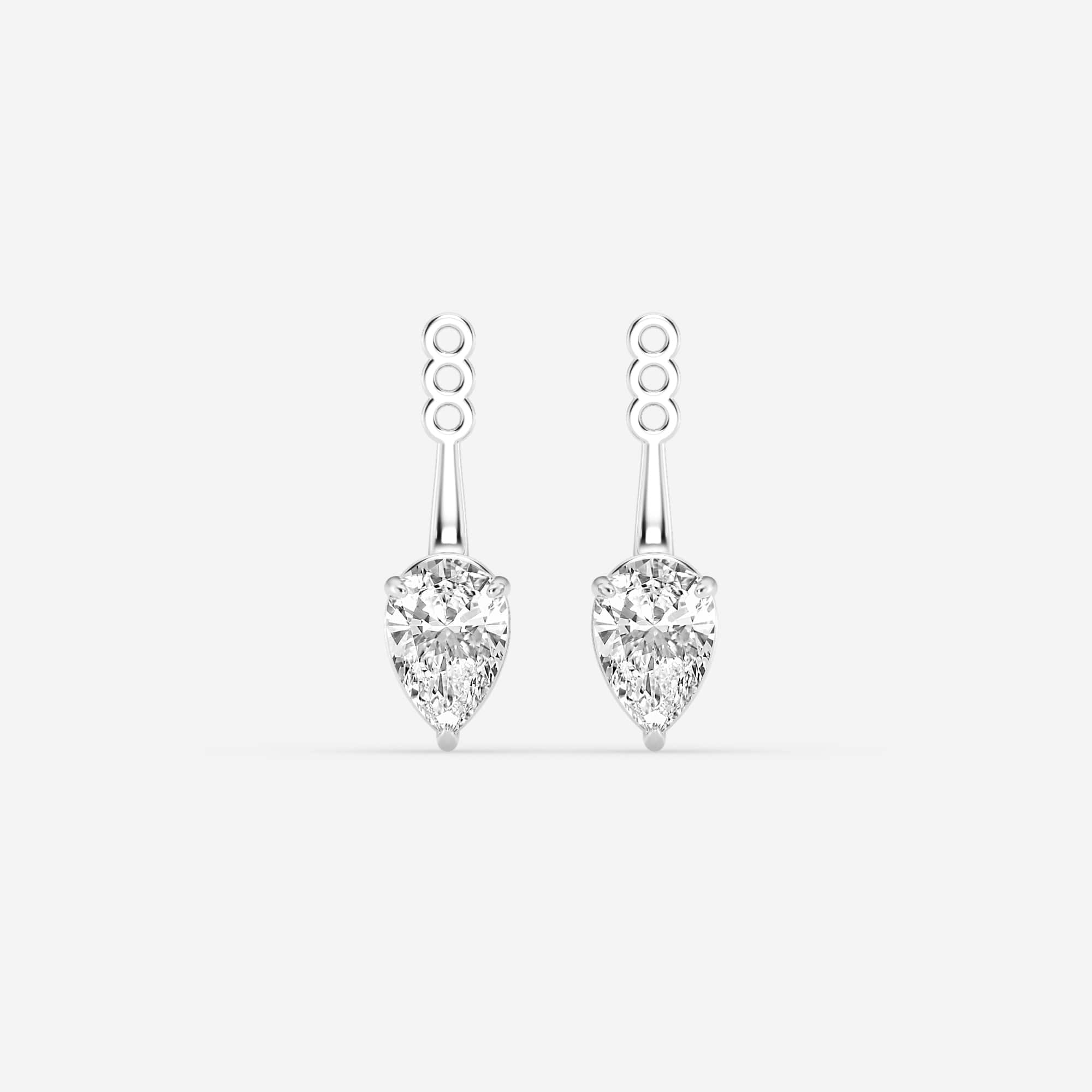 Aurelia Pear Lab Grown Diamond Drop Earring Jackets