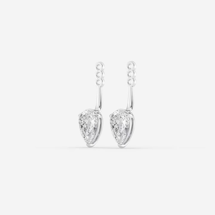 Aurelia Pear Lab Grown Diamond Drop Earring Jackets