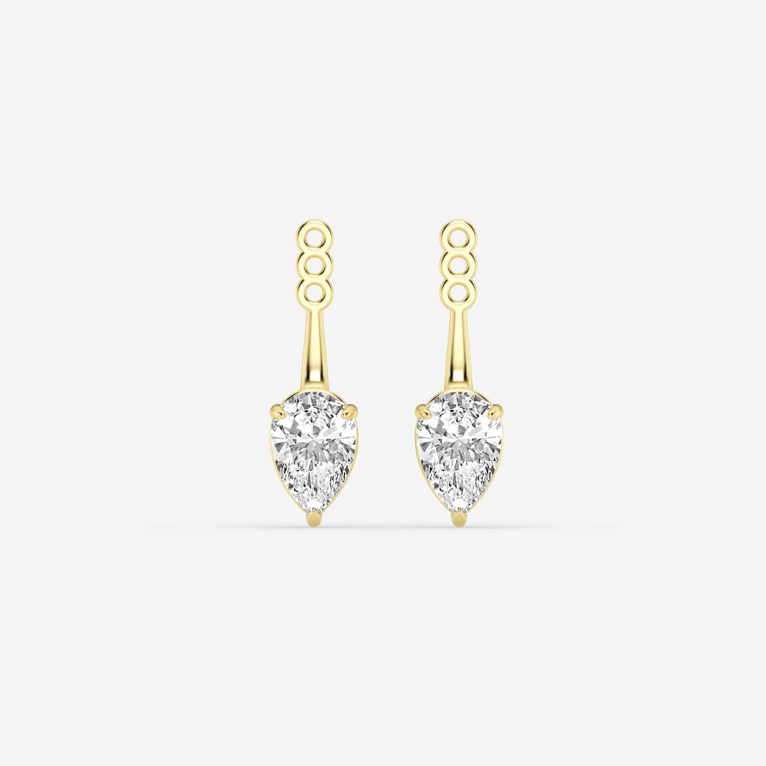 Aurelia Pear Lab Grown Diamond Drop Earring Jackets