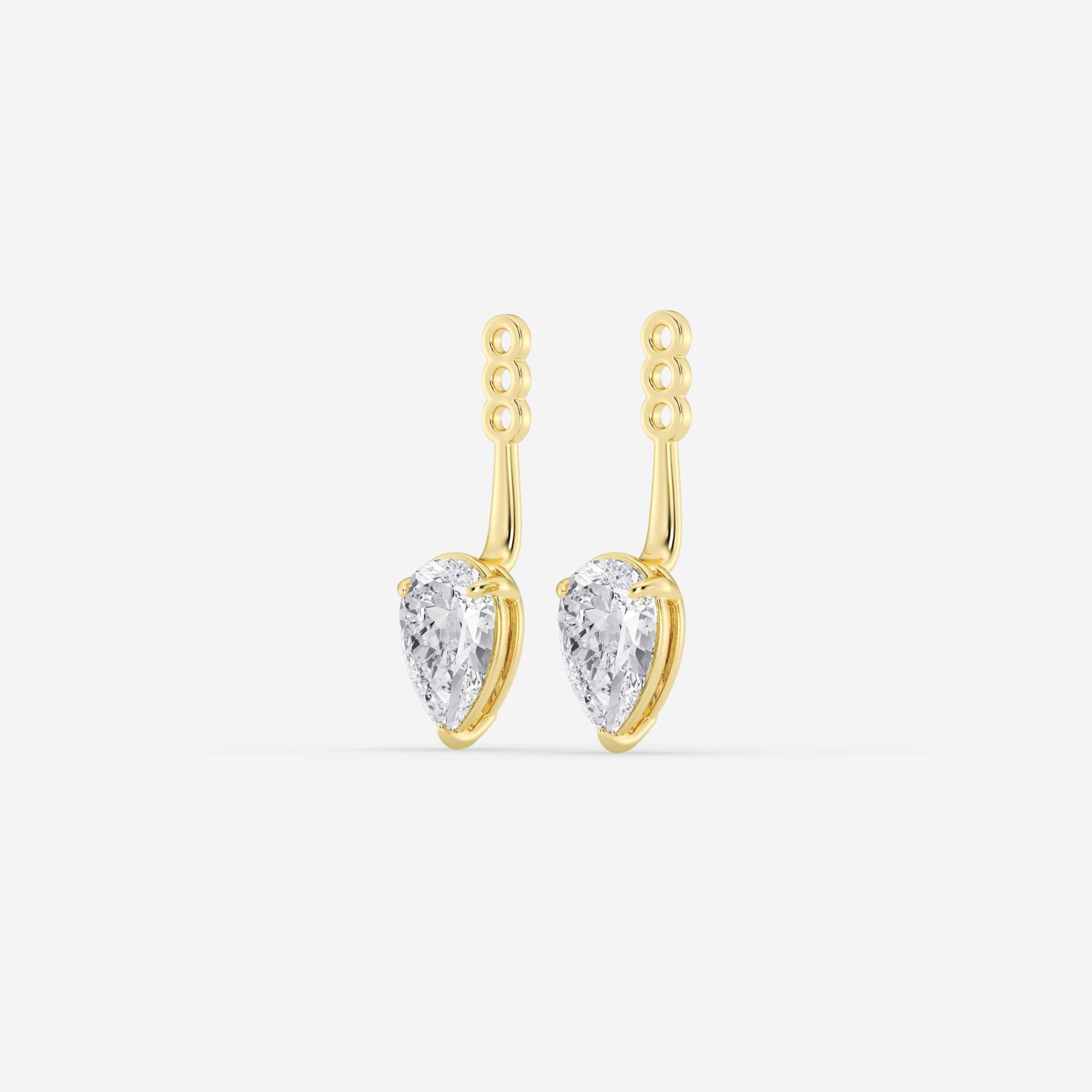 Aurelia Pear Lab Grown Diamond Drop Earring Jackets