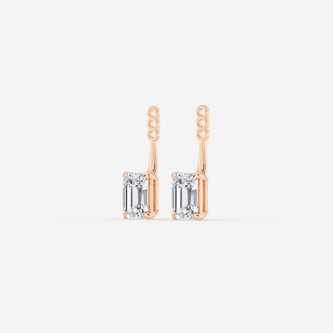 Elara Emerald Lab Grown Diamond Drop Earring Jackets