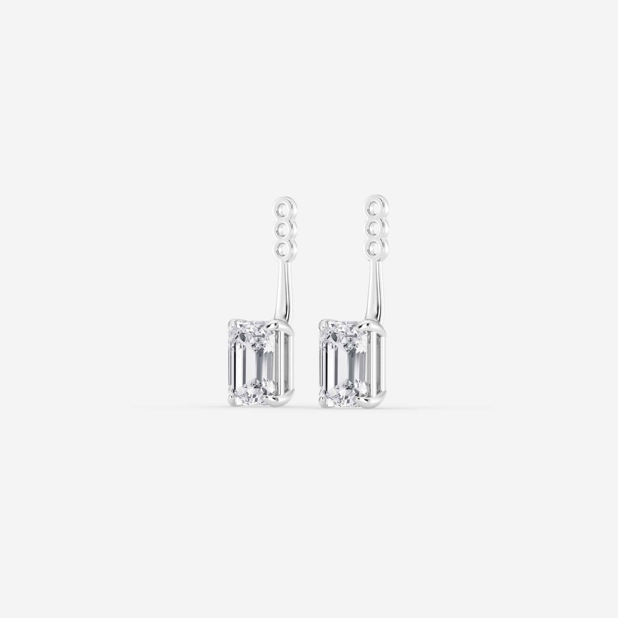 Elara Emerald Lab Grown Diamond Drop Earring Jackets