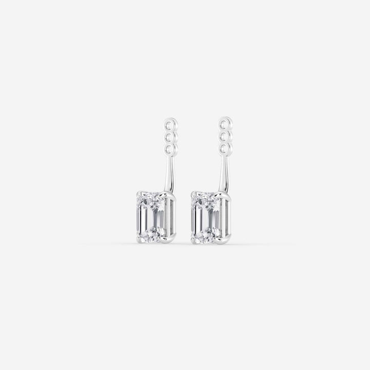 Elara Emerald Lab Grown Diamond Drop Earring Jackets