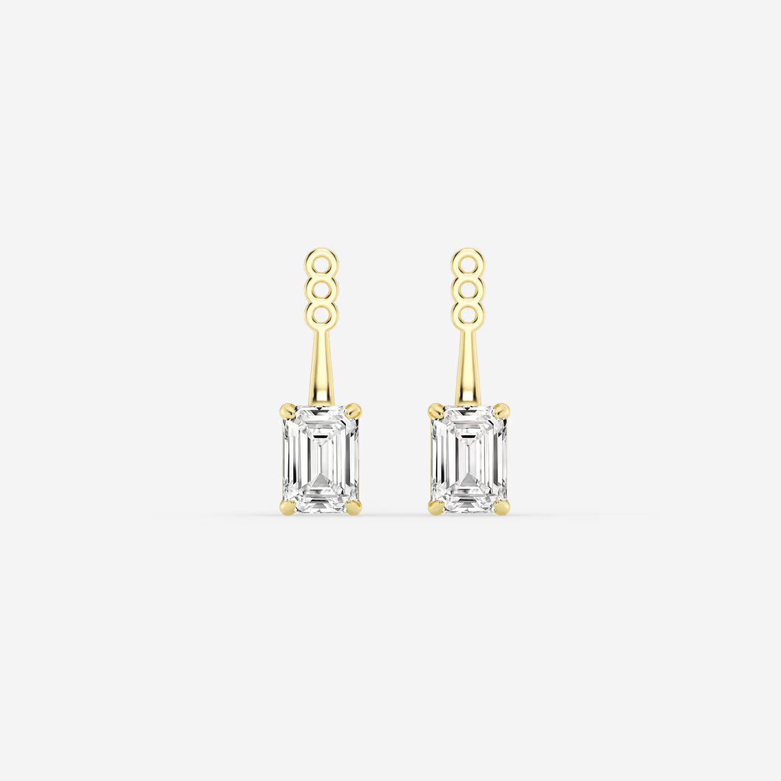 Elara Emerald Lab Grown Diamond Drop Earring Jackets