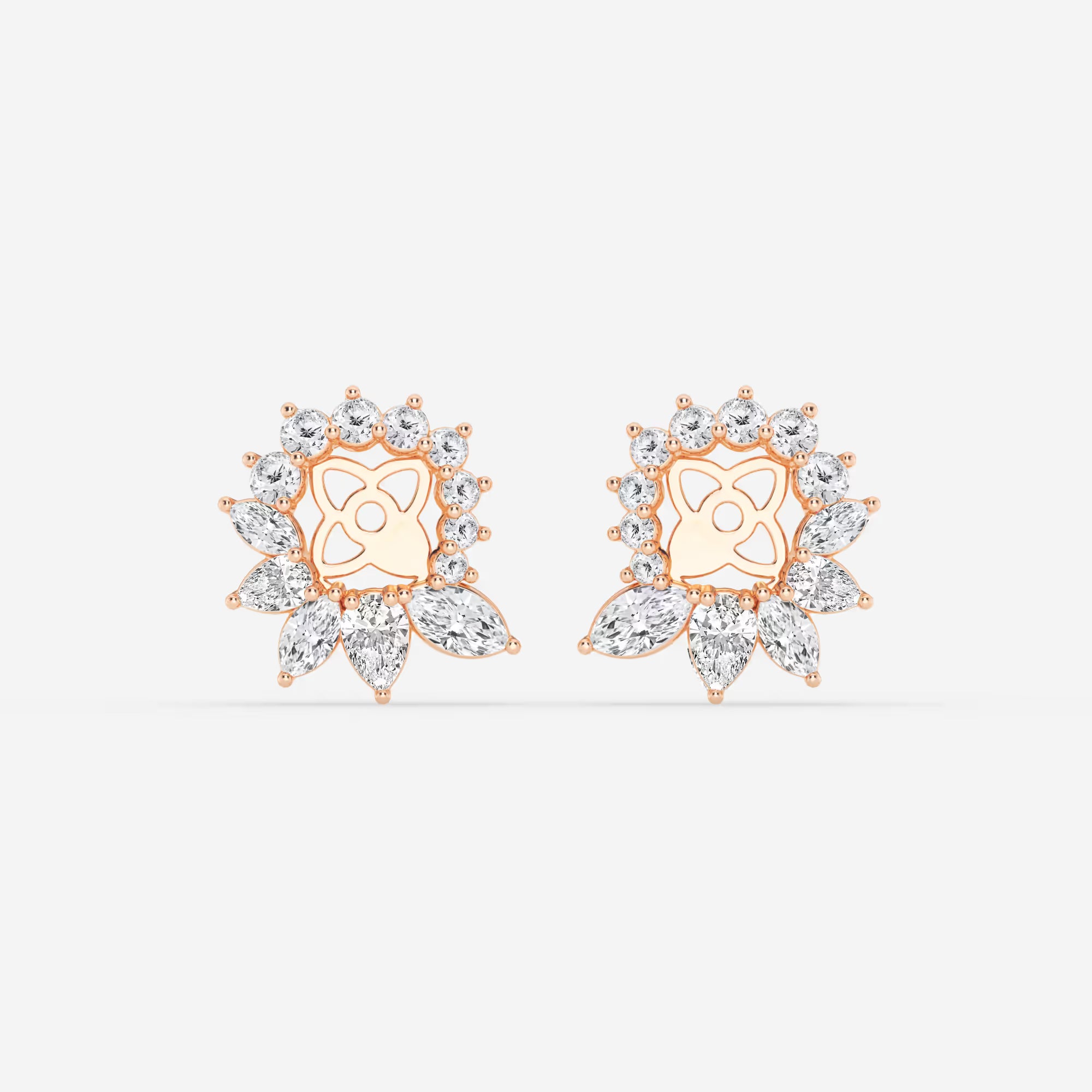 Valencia Marquise & Pear Lab Grown Diamond Earring Jackets