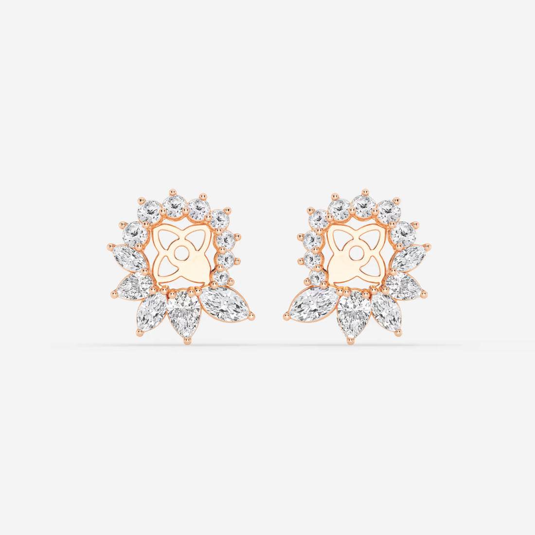 Valencia Marquise & Pear Lab Grown Diamond Earring Jackets