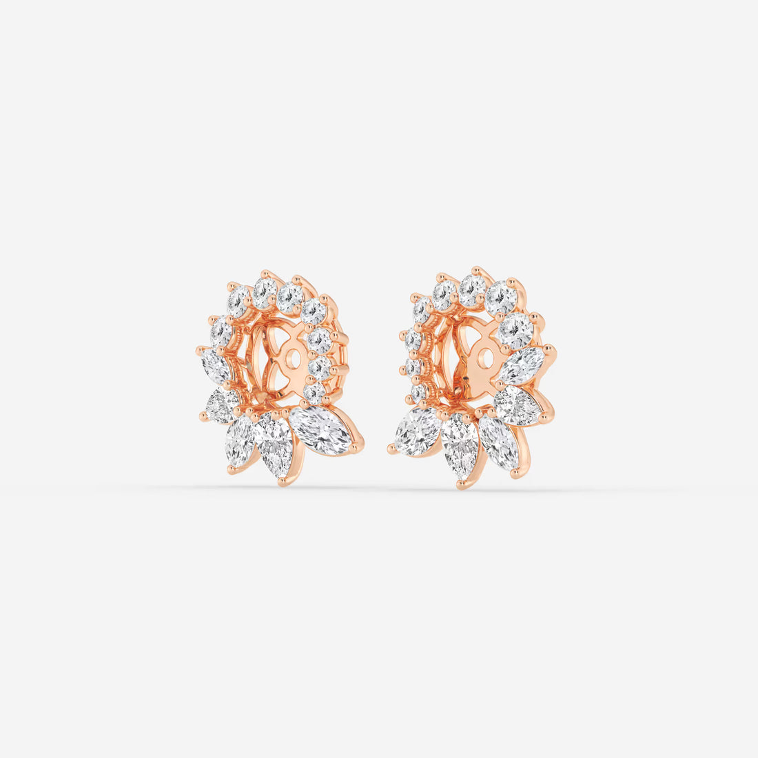 Valencia Marquise & Pear Lab Grown Diamond Earring Jackets