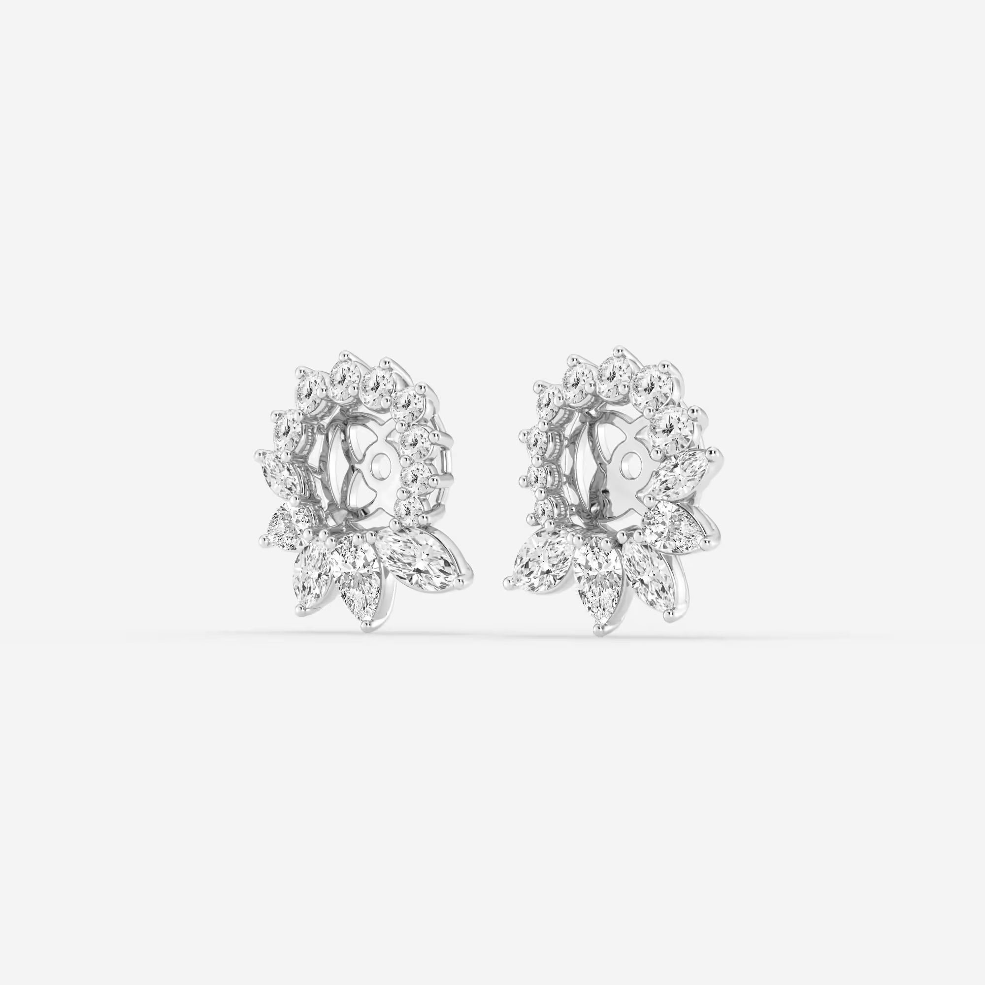 Valencia Marquise & Pear Lab Grown Diamond Earring Jackets