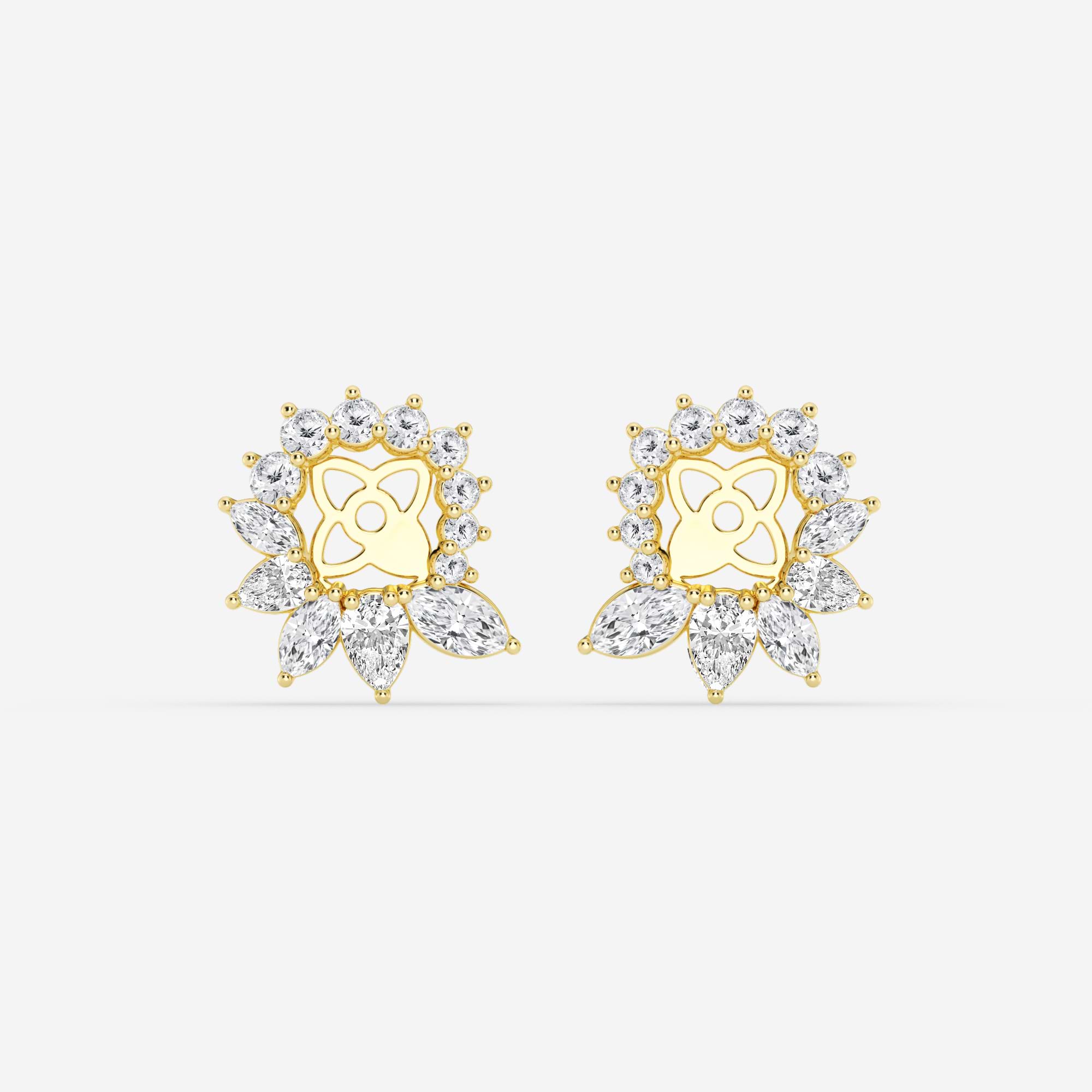 Valencia Marquise & Pear Lab Grown Diamond Earring Jackets