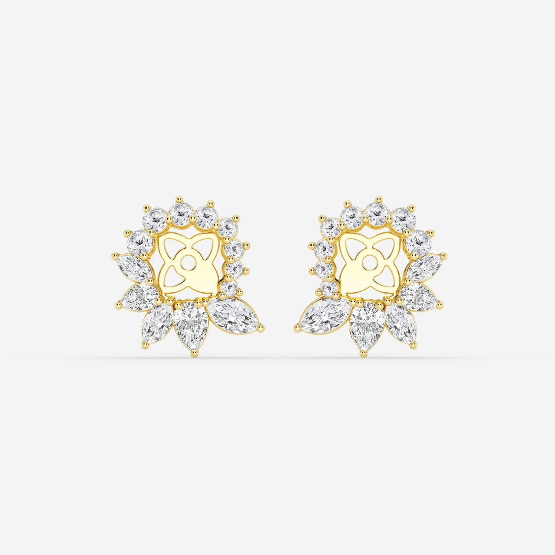 Valencia Marquise & Pear Lab Grown Diamond Earring Jackets
