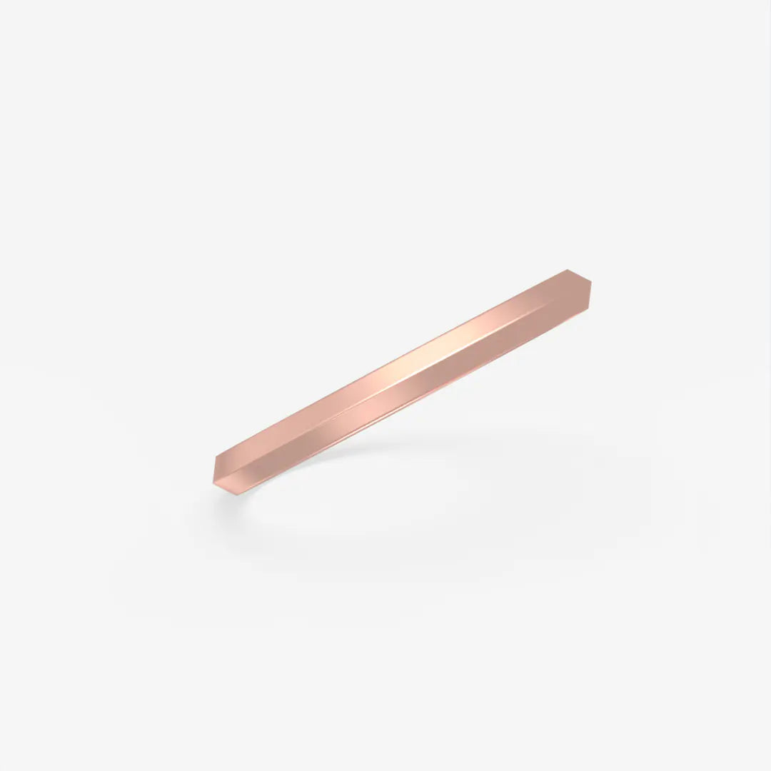 Axiom Platinum Knife Edge Wedding Band