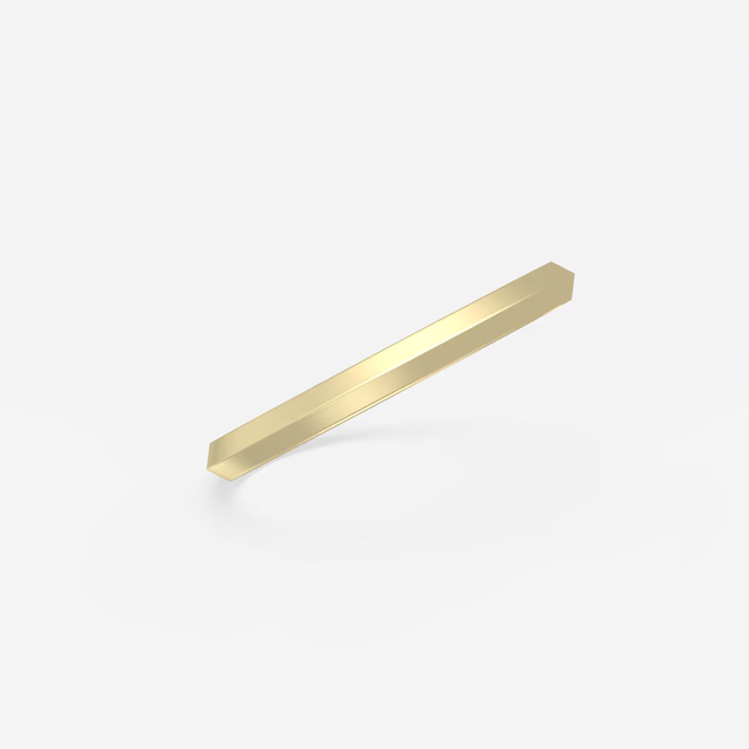 Axiom Platinum Knife Edge Wedding Band