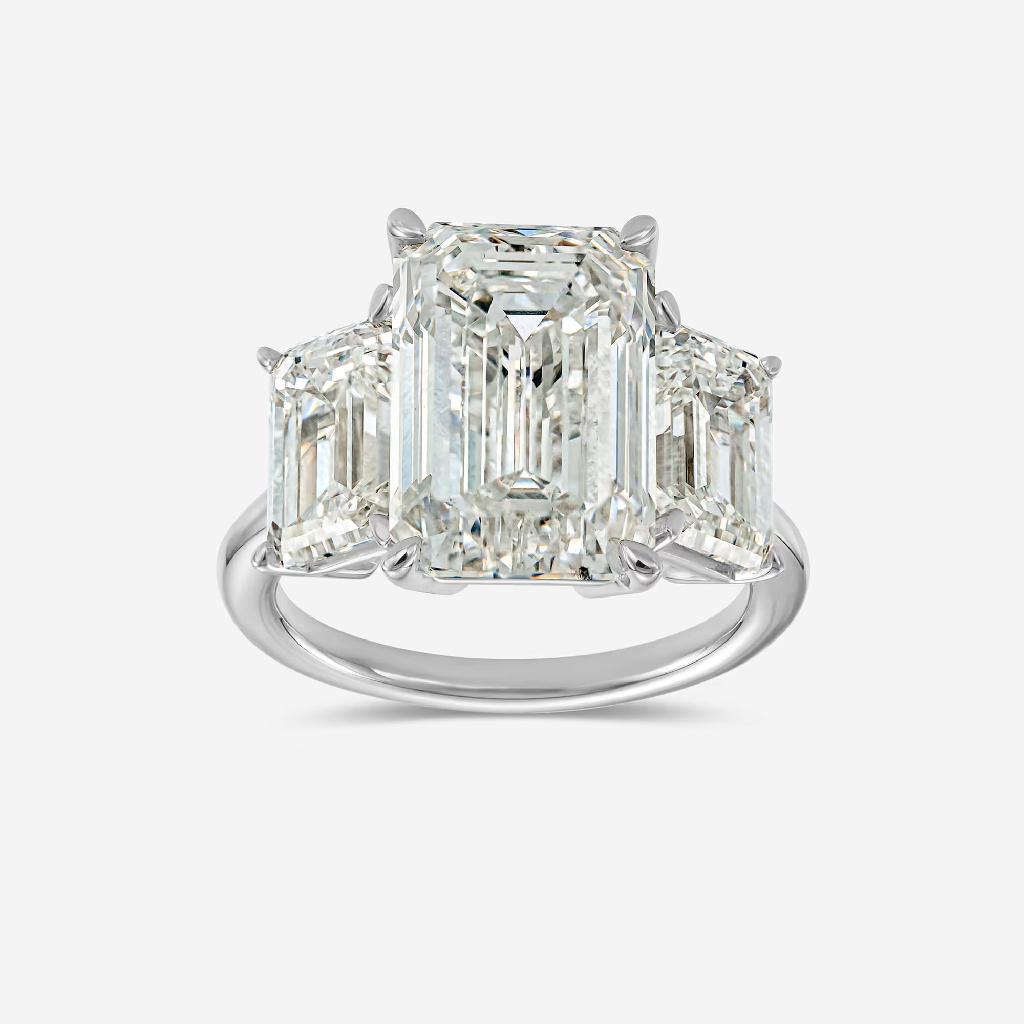Seville Flamenco Emerald Cut Lab-Grown Diamond Statement Engagement Ring