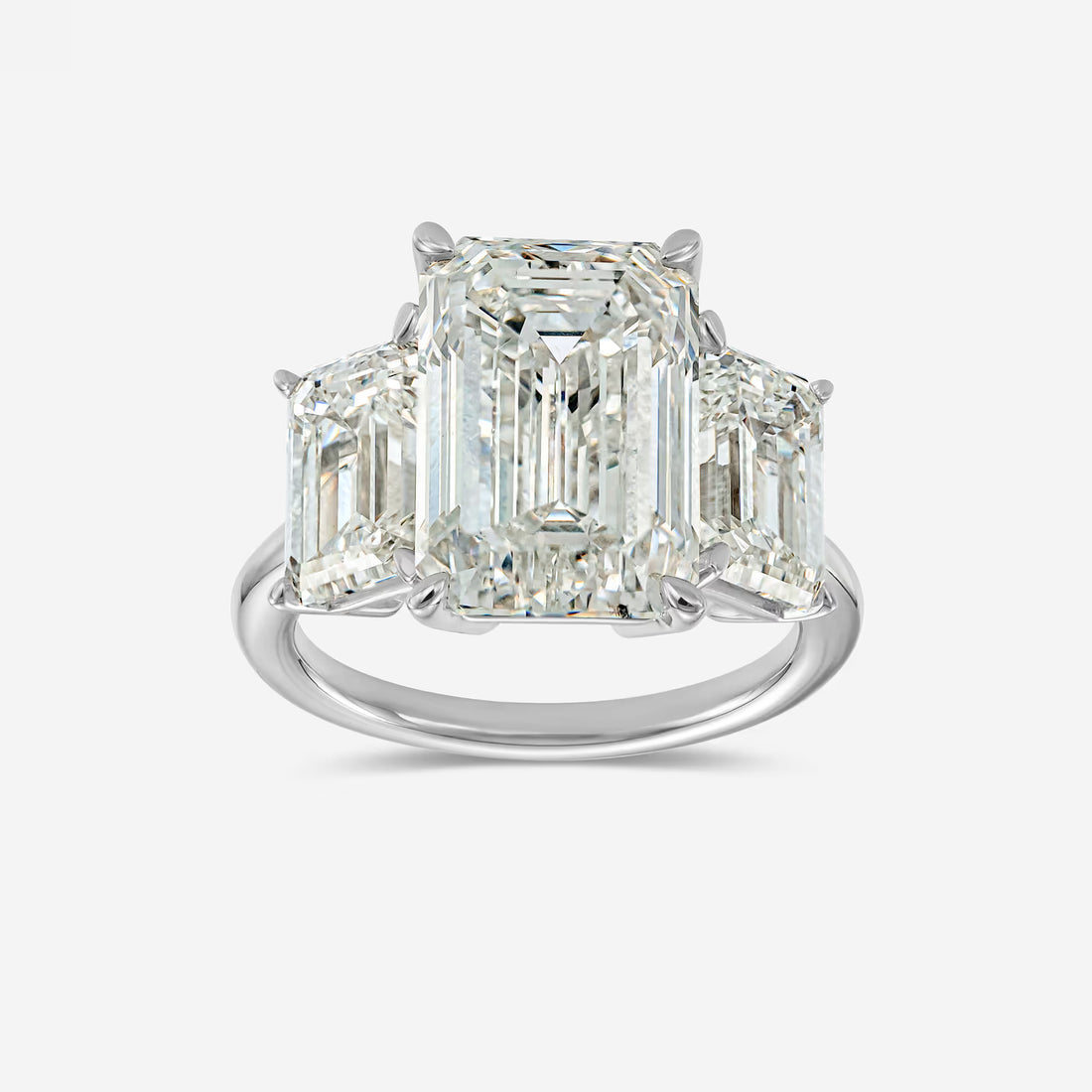 Seville Flamenco Emerald Cut Lab-Grown Diamond Statement Engagement Ring