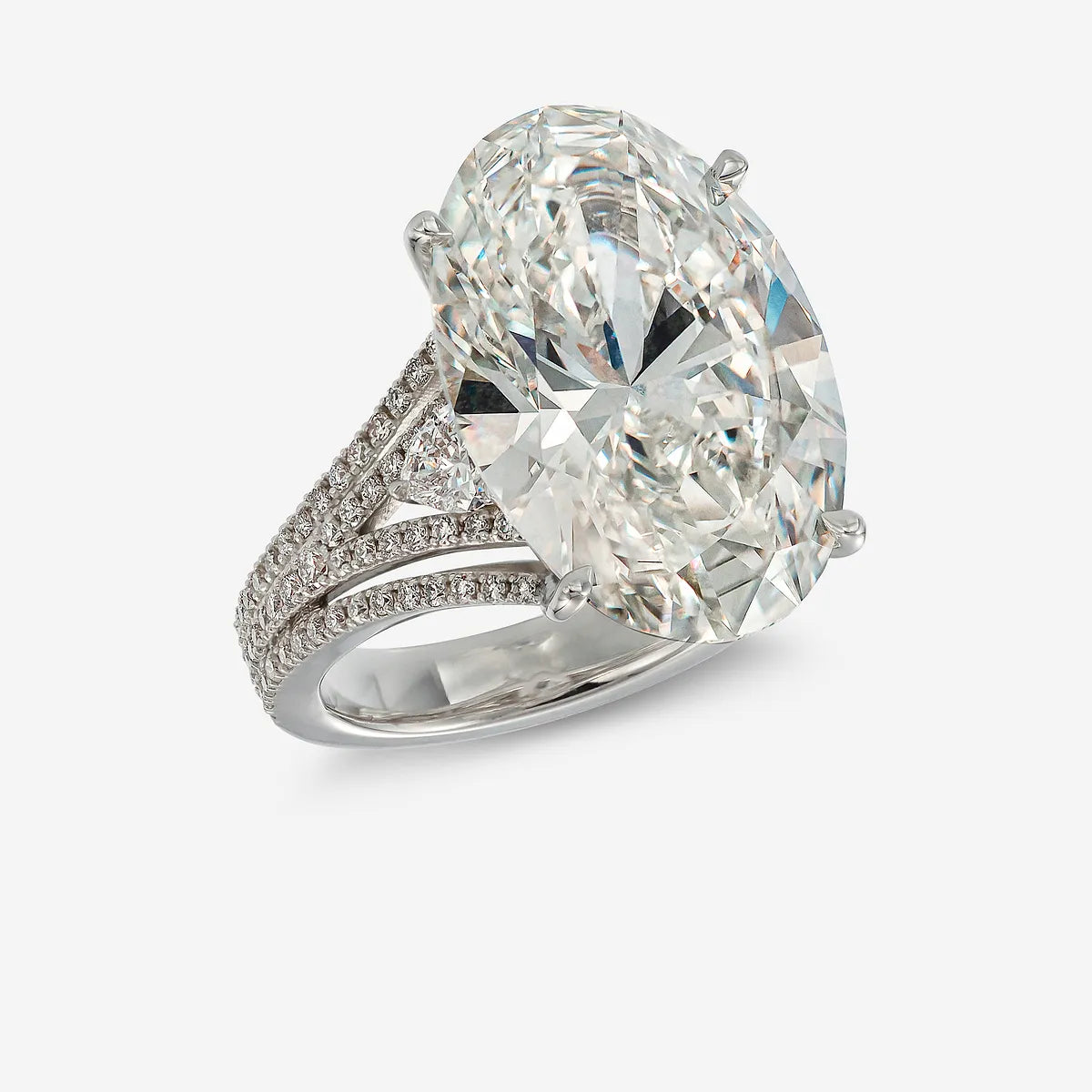 Tromso Inspired Sculptural Lab-Grown Diamond Engagement Ring with Flowing Nordic Design