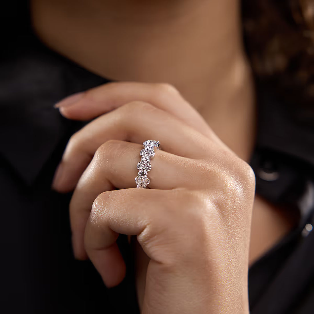 Floréa Garland Round Lab-Grown Diamond Eternity Band