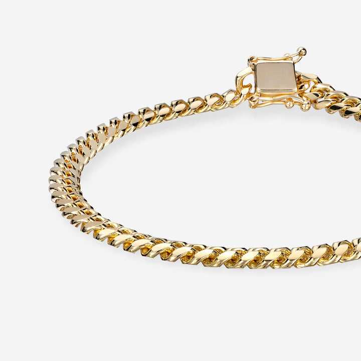 Nautical Classic Plain Gold Anchor Link Bracelet