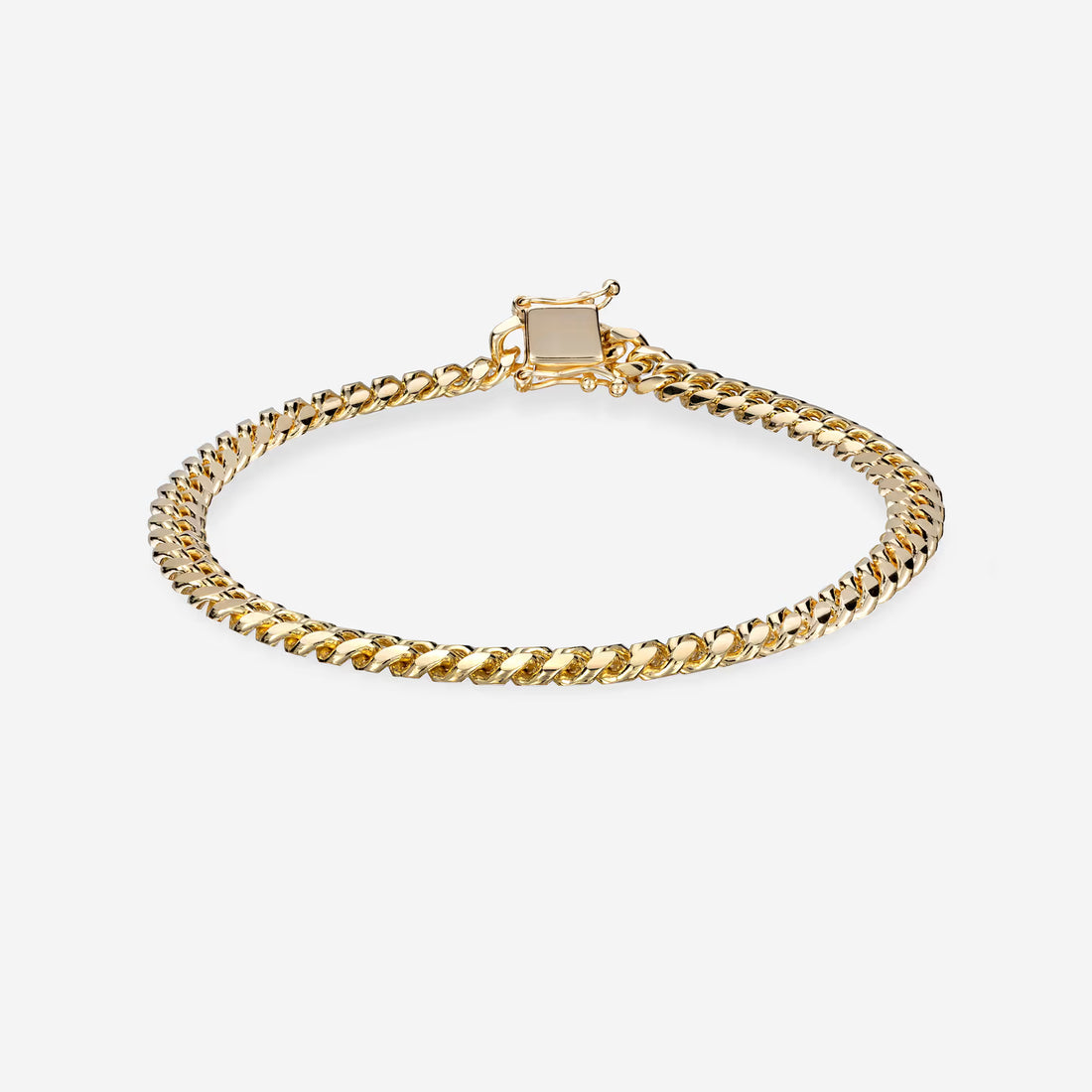 Nautical Classic Plain Gold Anchor Link Bracelet