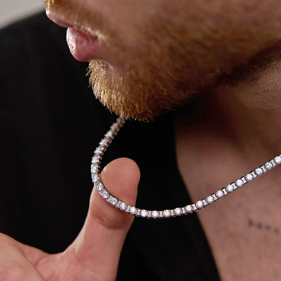 Stellara Round Lab Grown Diamond Tennis Necklace
