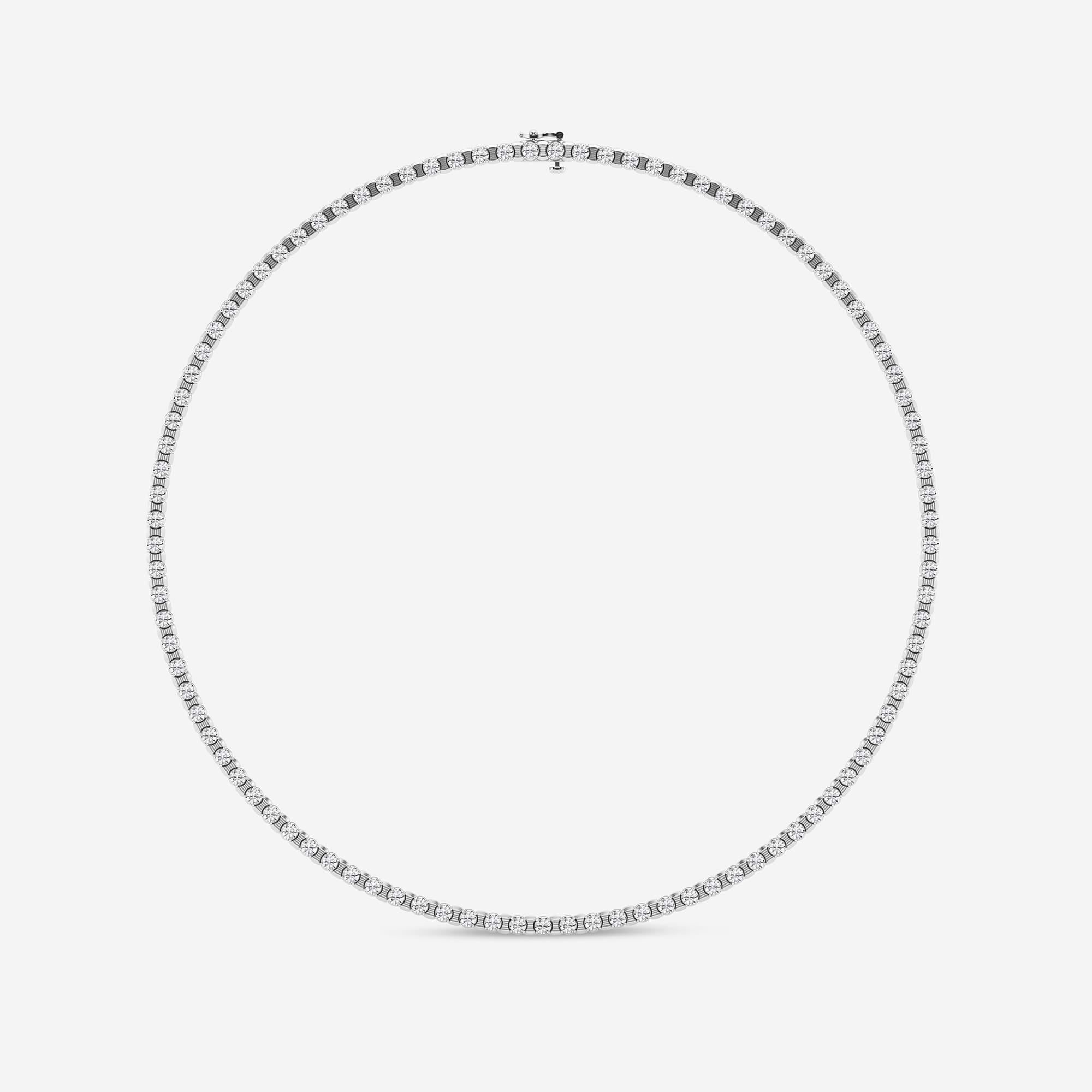 Stellara Round Lab Grown Diamond Tennis Necklace