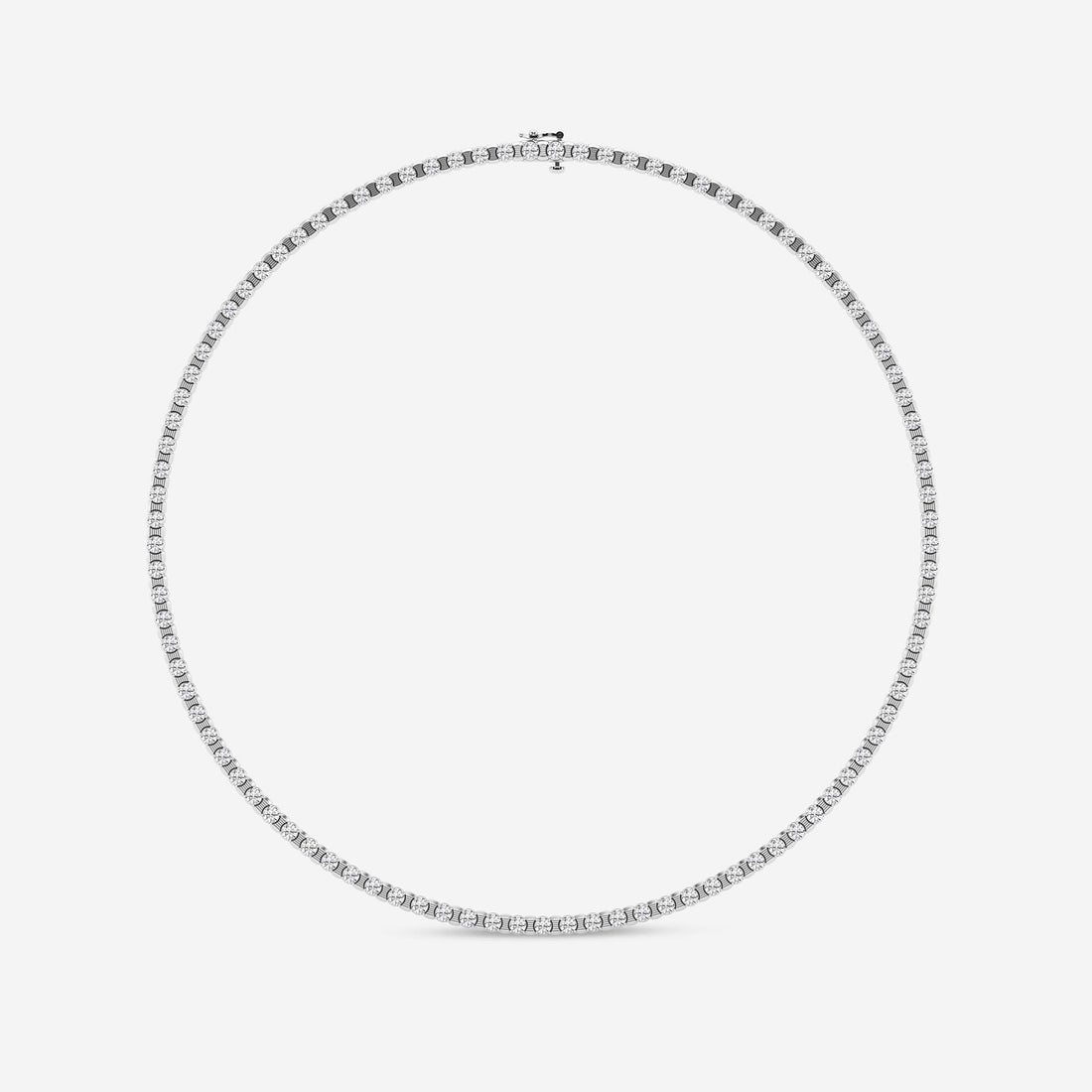Stellara Round Lab Grown Diamond Tennis Necklace