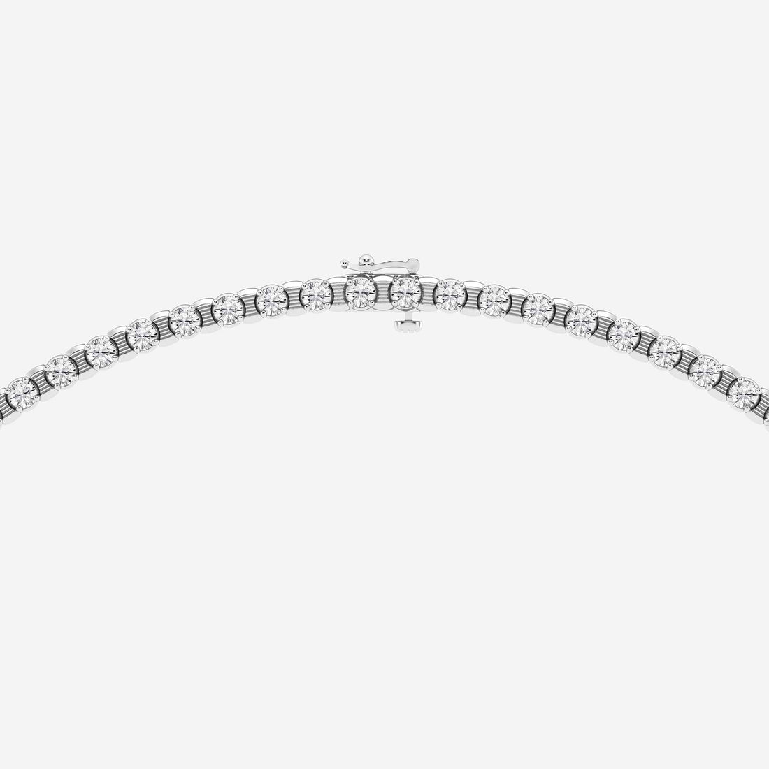 Stellara Round Lab Grown Diamond Tennis Necklace