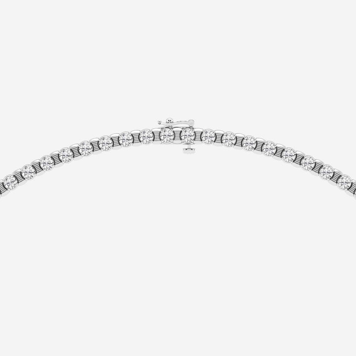 Stellara Round Lab Grown Diamond Tennis Necklace