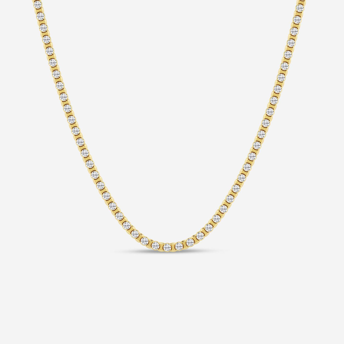 Stellara Round Lab Grown Diamond Tennis Necklace