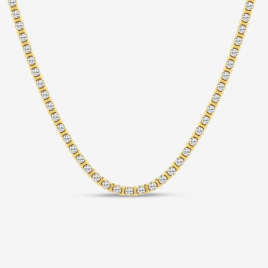 Stellara Round Lab Grown Diamond Tennis Necklace