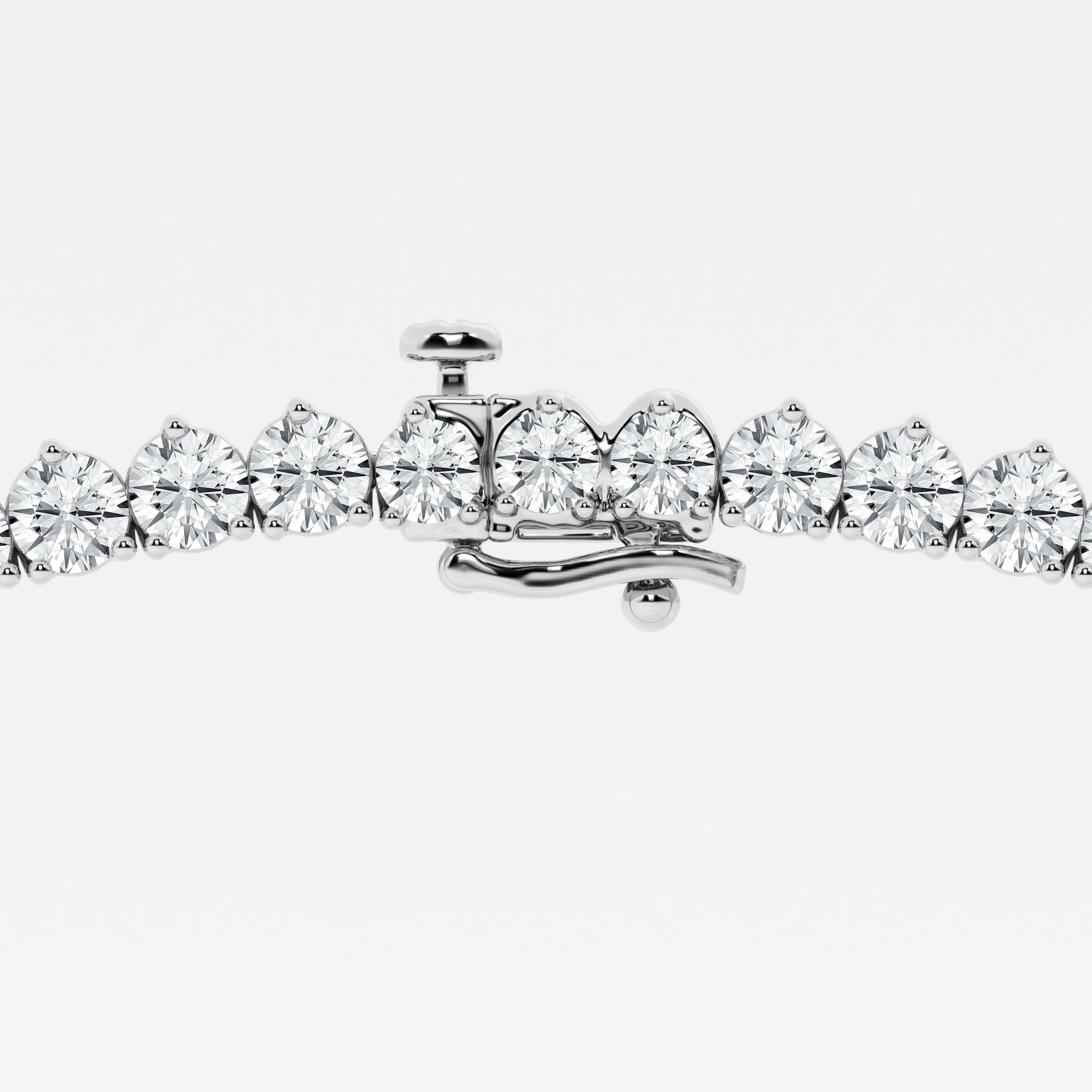 Lumivelle Round Lab Grown Diamond Graduated Riviera Necklace