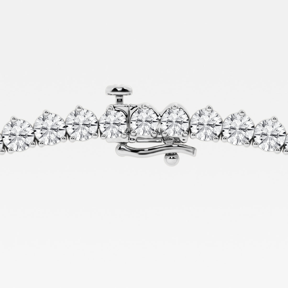 Lumivelle Round Lab Grown Diamond Graduated Riviera Necklace