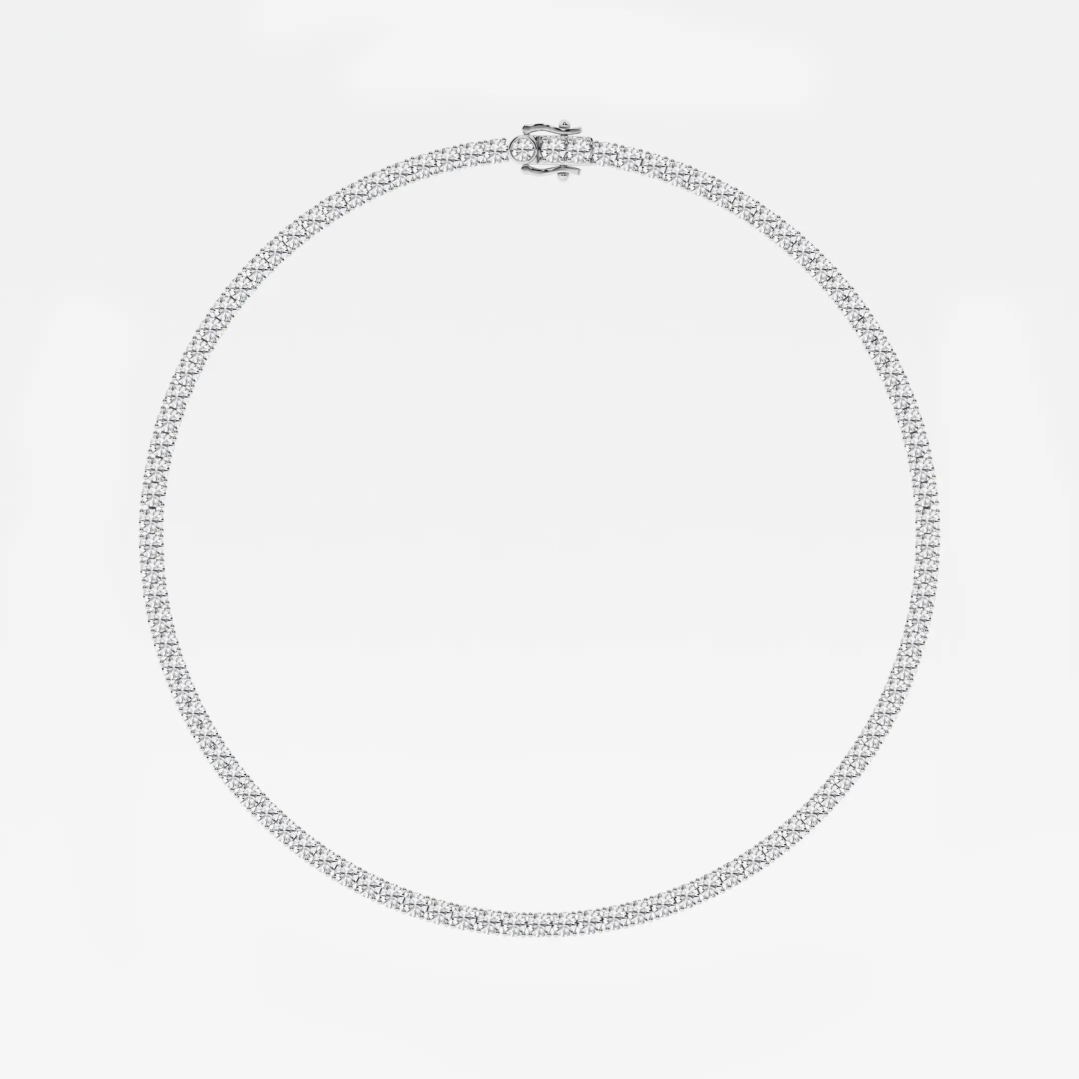 Eterna Round Lab Grown Diamond Four-Prong Tennis Necklace