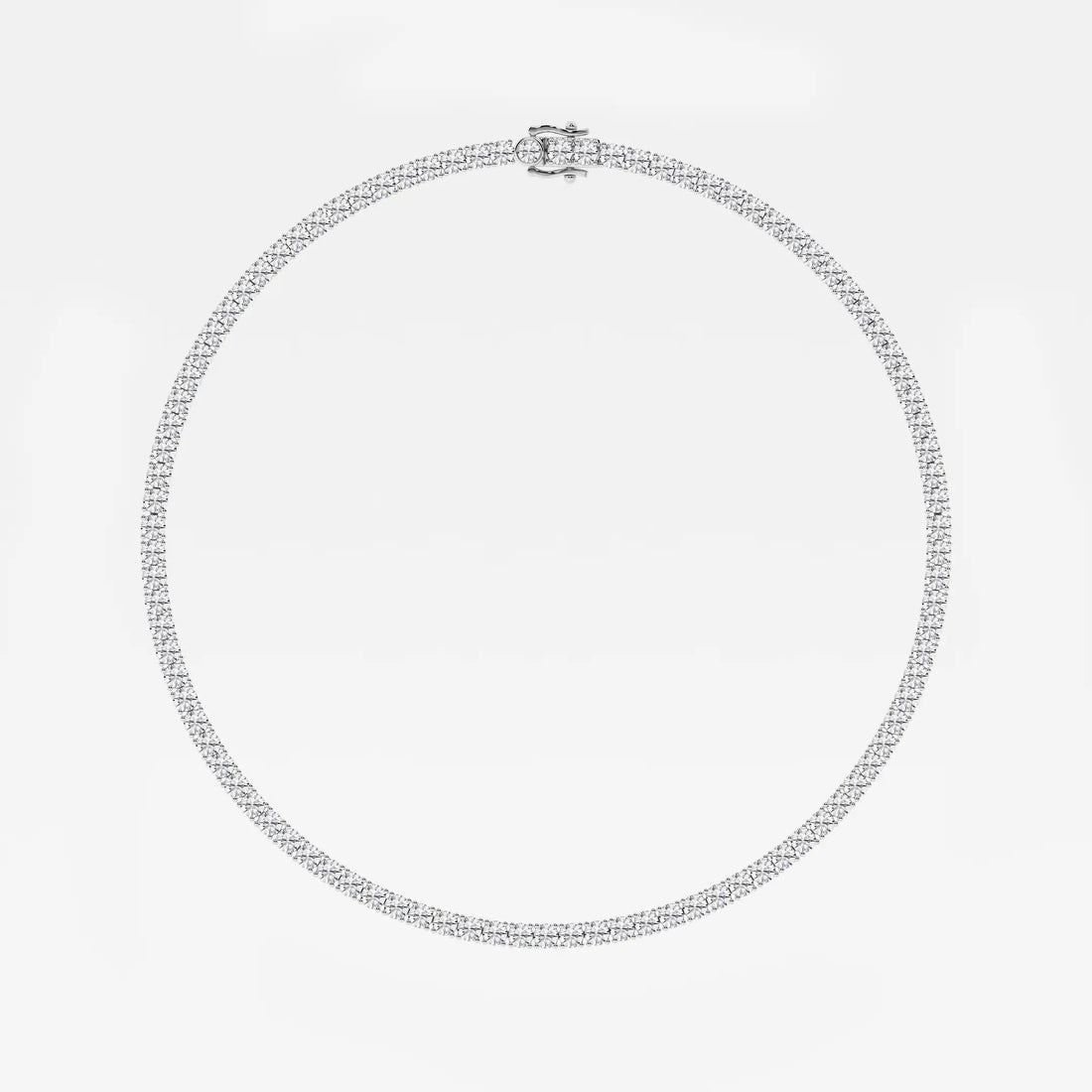 Eterna Round Lab Grown Diamond Four-Prong Tennis Necklace