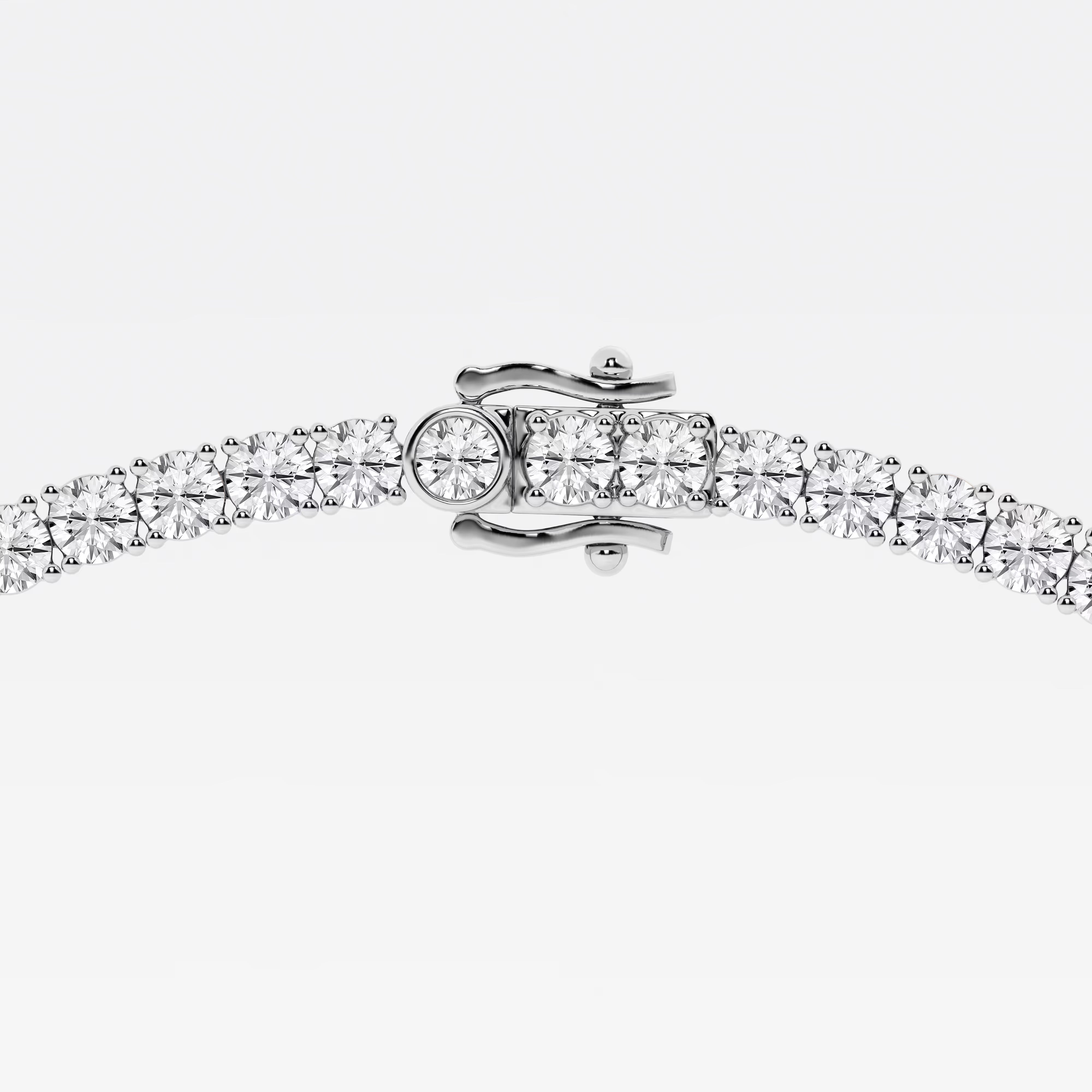 Eterna Round Lab Grown Diamond Four-Prong Tennis Necklace