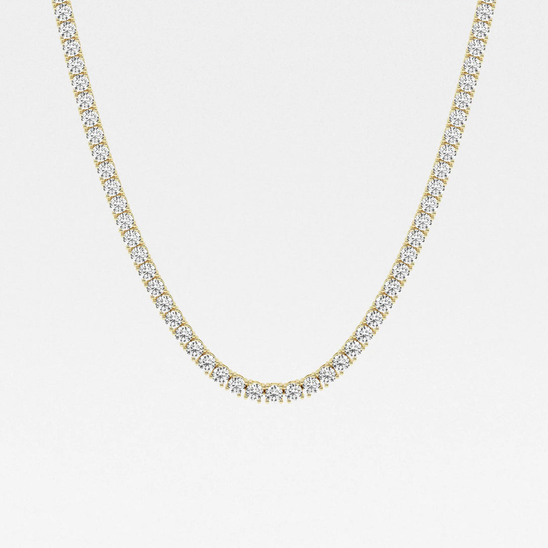 Eterna Round Lab Grown Diamond Four-Prong Tennis Necklace
