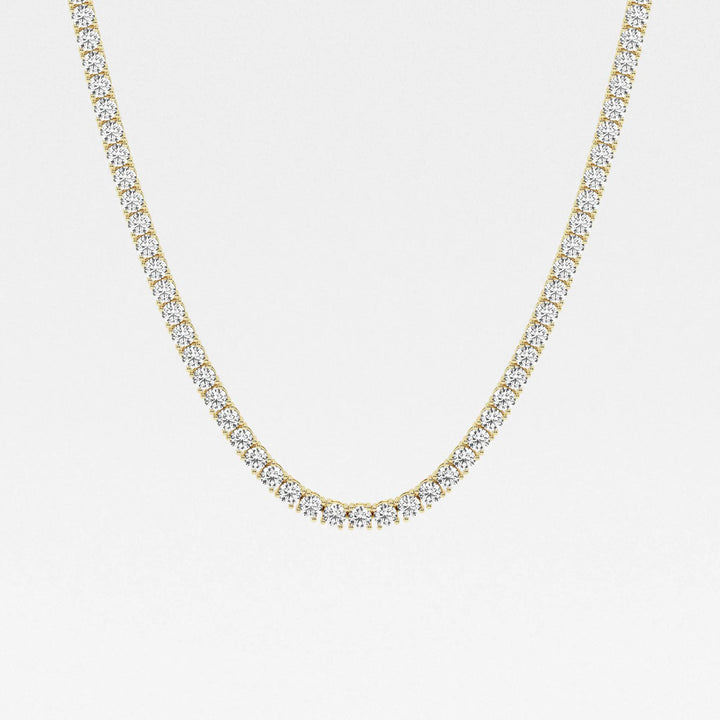 Eterna Round Lab Grown Diamond Four-Prong Tennis Necklace