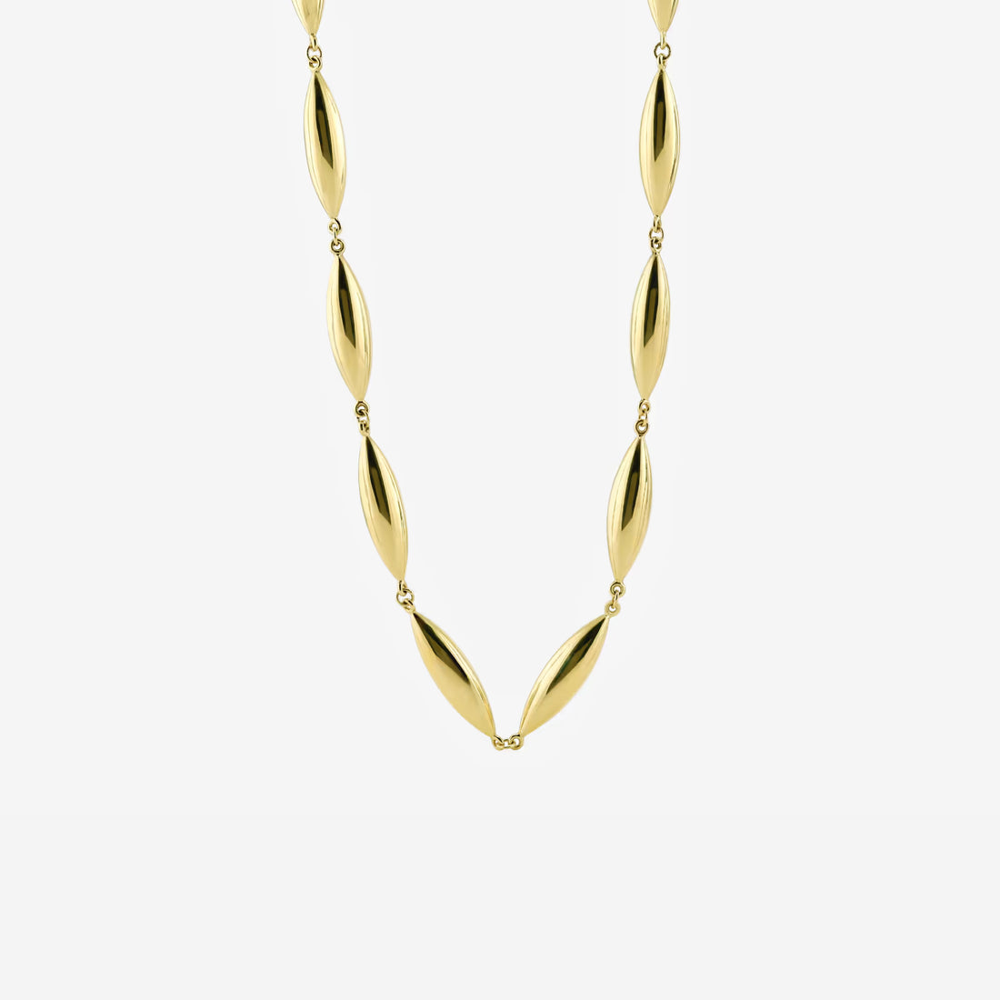Elegant Plain Gold Necklace