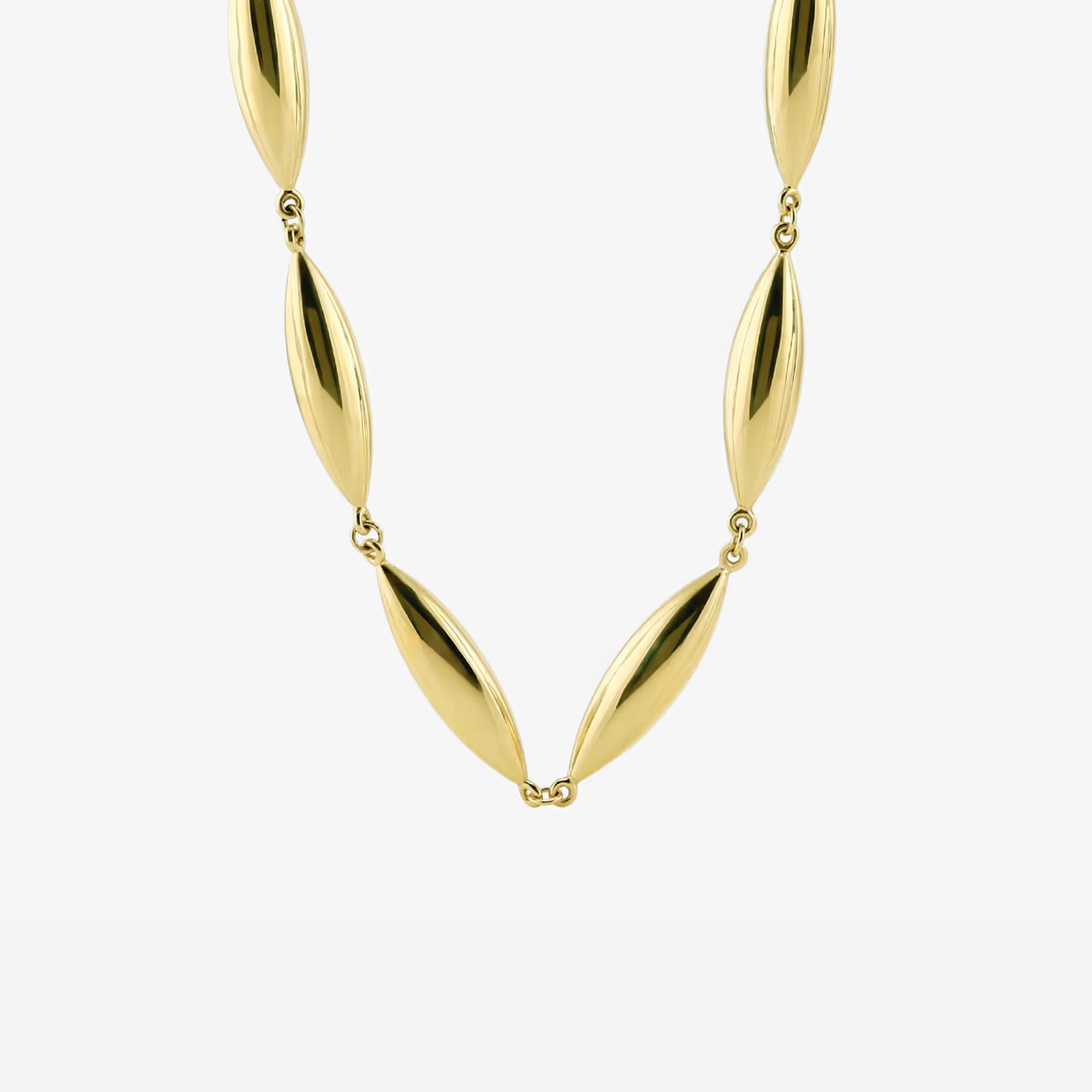 Elegant Plain Gold Necklace