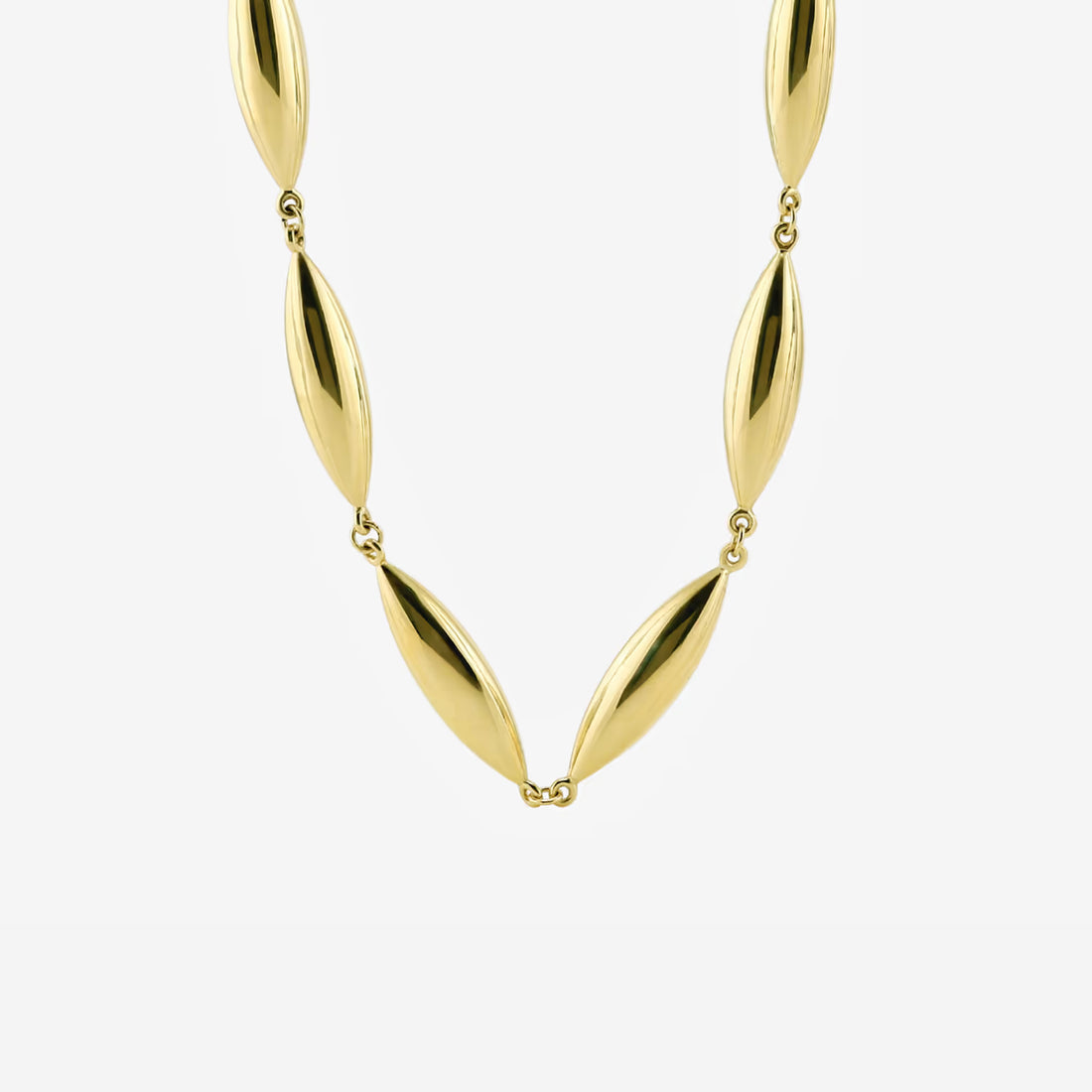 Elegant Plain Gold Necklace